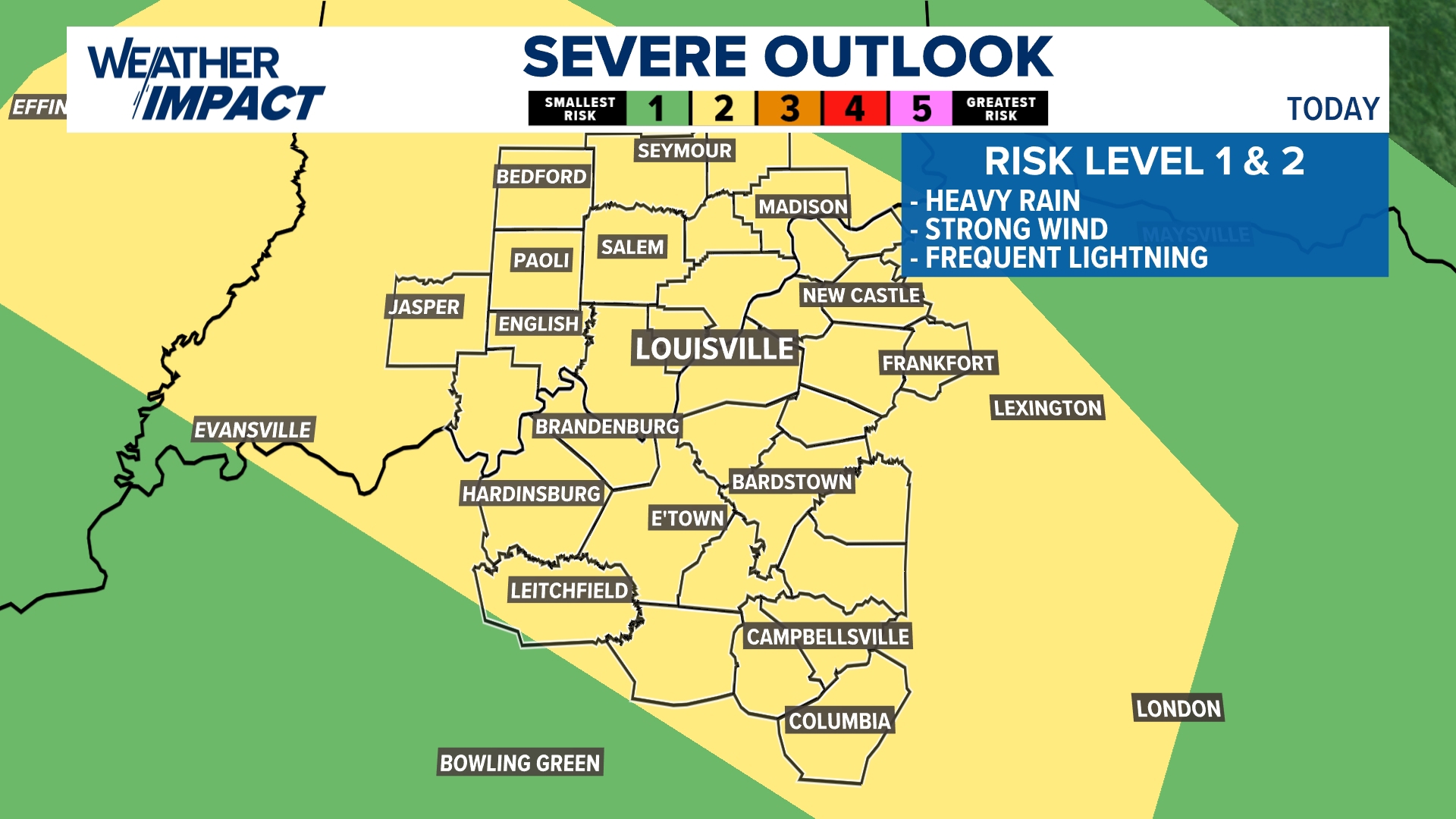 Strong storms possible in Louisville on Monday; Latest timeline ...