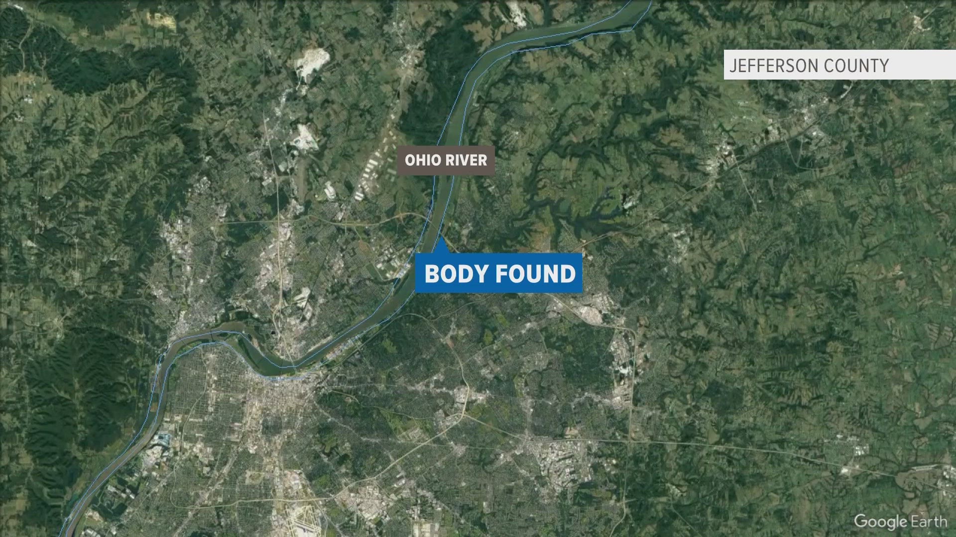 A man called police on Tuesday night, saying he found a body in the Ohio River in east Louisville.