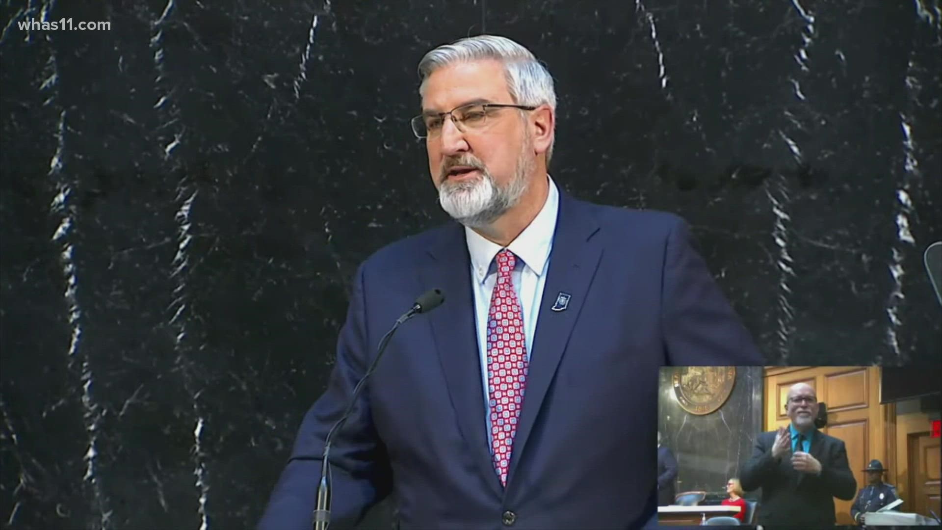 Gov. Eric Holcomb says Indiana is seeing its lowest unemployment rate in 21 years.
