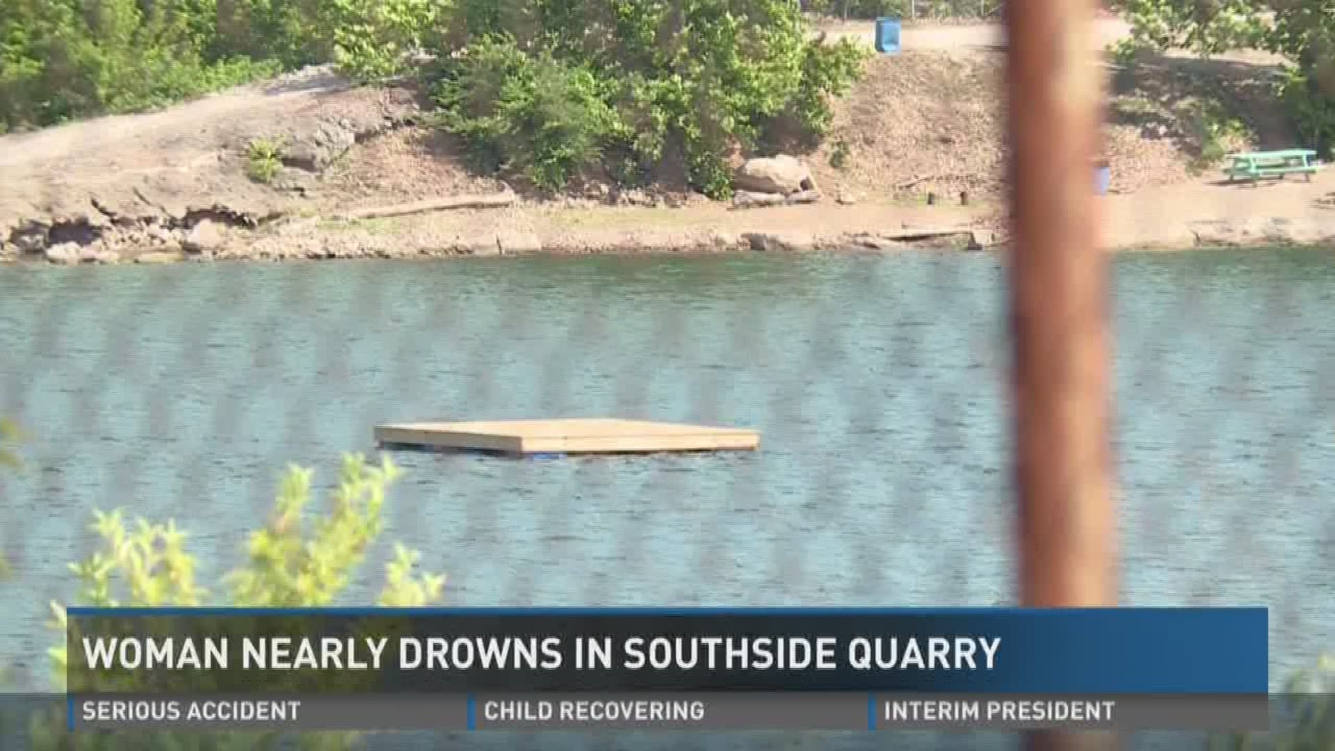 Woman nearly drowns in Southside Quarry