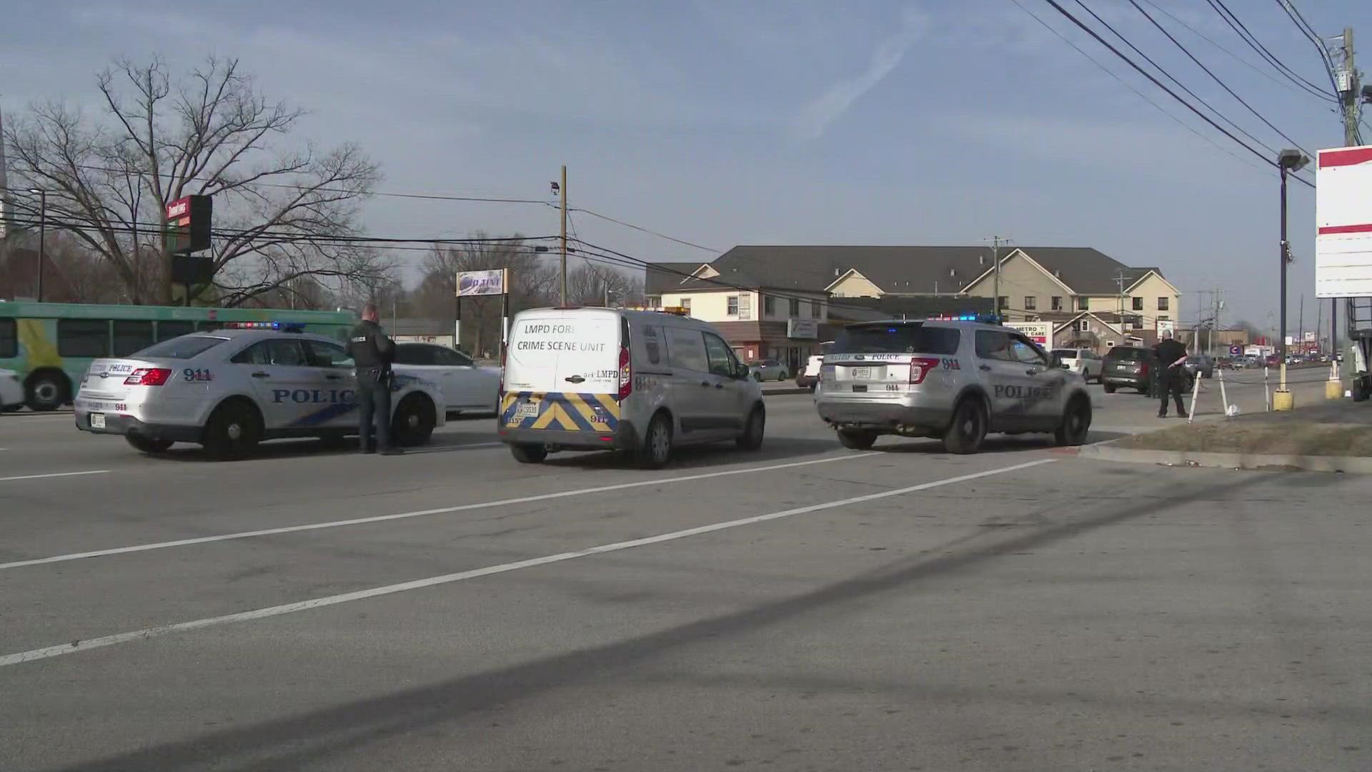 LMPD was called about a "suspicious vehicle" near Lees Lane and Putman Street. Officers found a car on private property and detained two people; a third ran off.