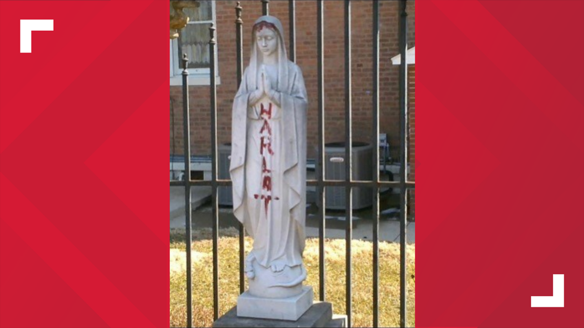 Religious statue at southern Indiana church vandalized - Vimarsana News