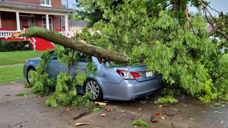 'The storm came up, poof': Storms cause damage across Kentuckiana