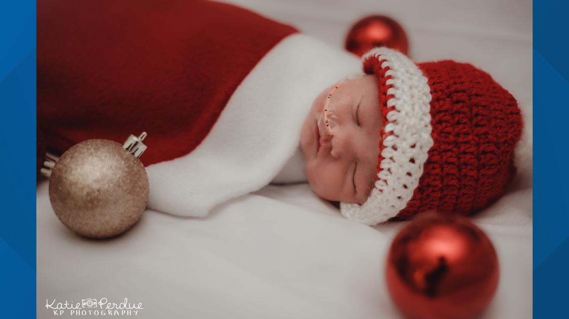 UofL Hospital NICU Babies Pose In Their Holiday Best, Louisville KY