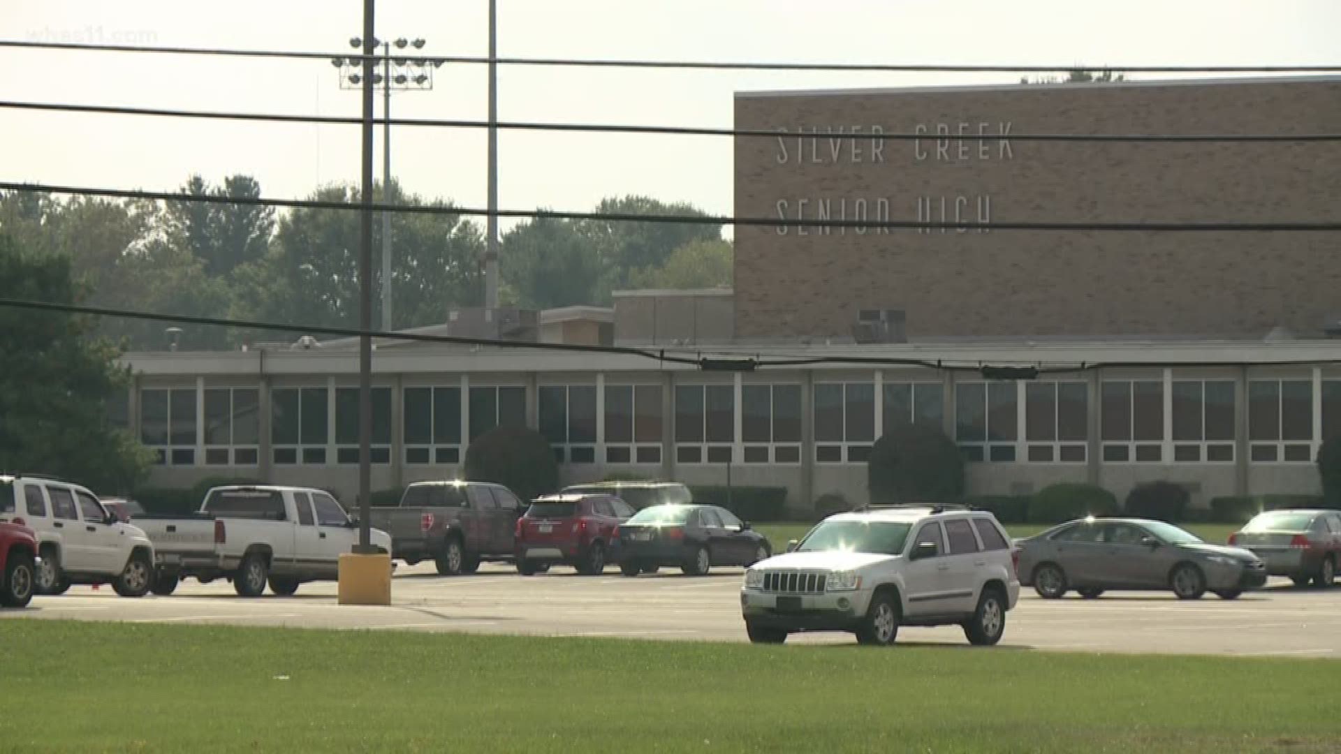 The huge silver creek school campus could become its own island in southern Indiana.