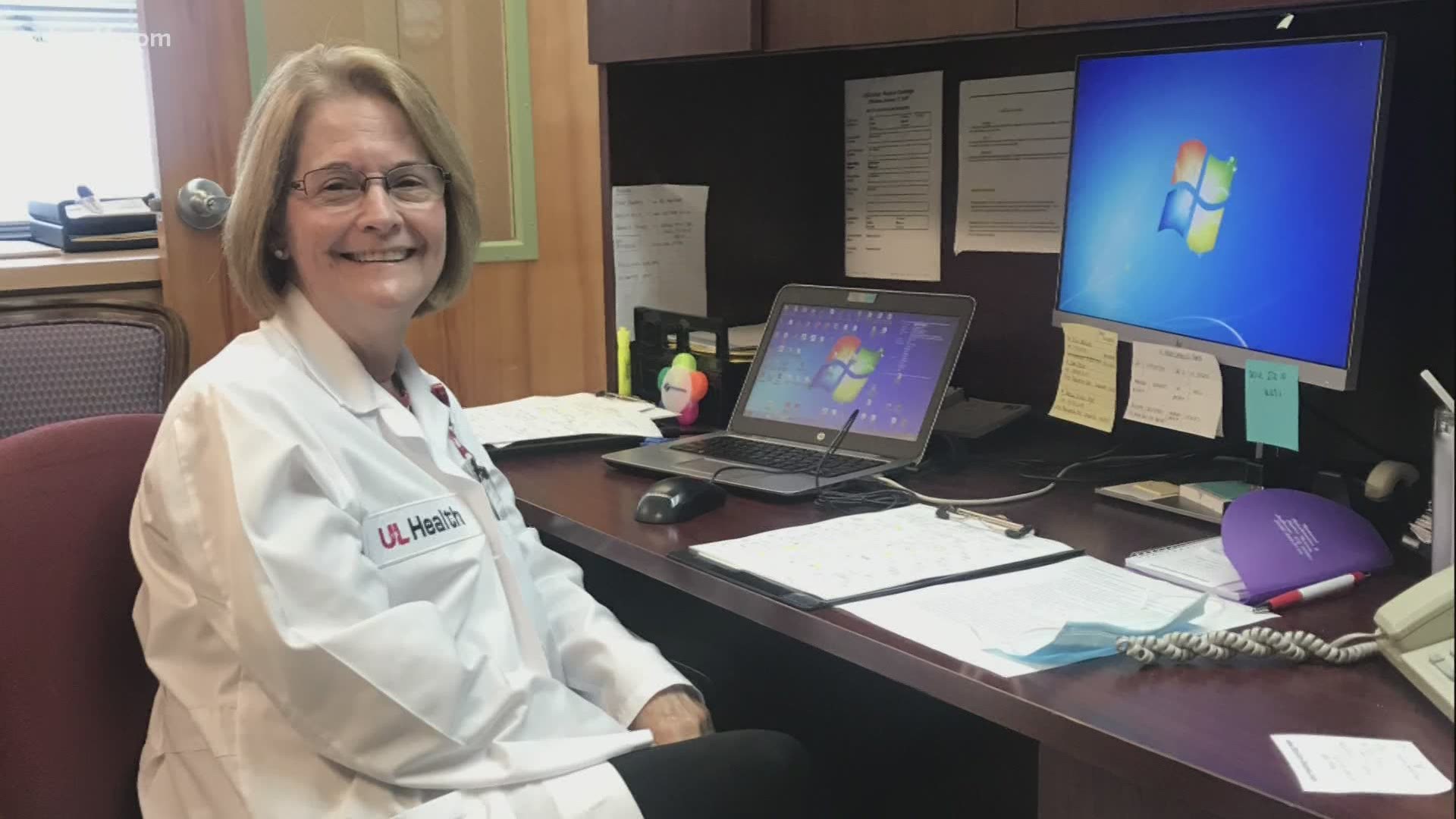 Kathi Hornack is ending her career at UofL Health's Shelbyville Hospital in an unexpected day: during the pandemic.