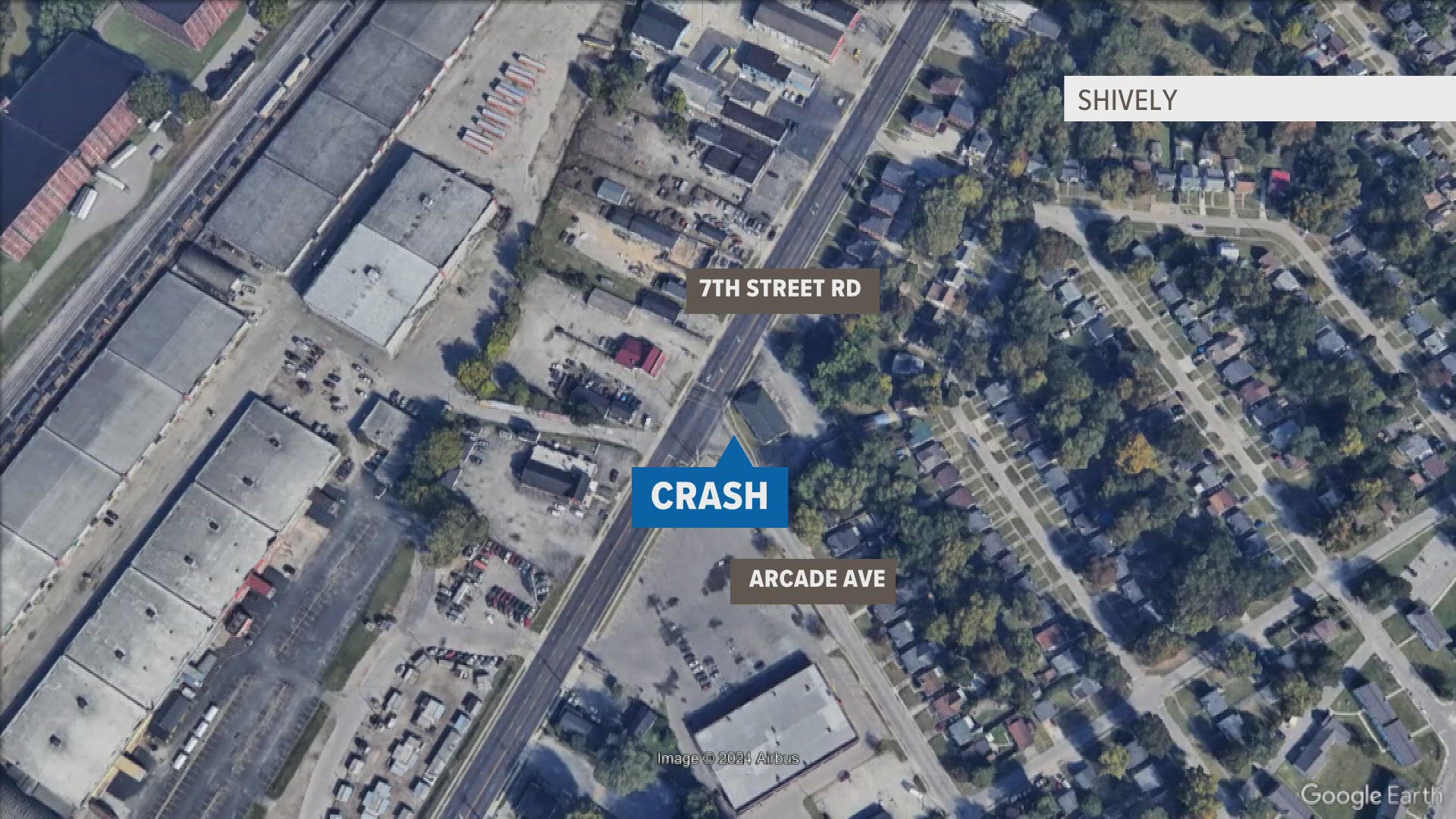 Shively Police said one person has suffered life-threatening injuries after a motorcycle and car collided on 7th Street Road on Sunday.