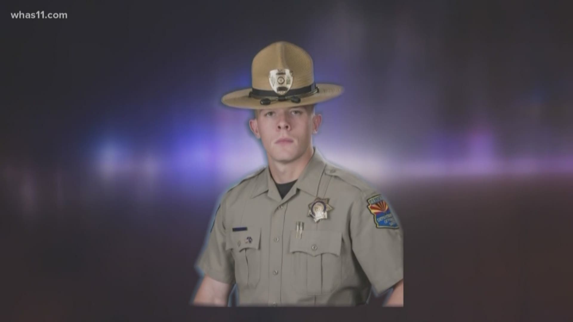 It was a homecoming for a fallen Arizona state trooper. His family and friends gathered for a dedication ceremony in his hometown of Jeffersontown.
