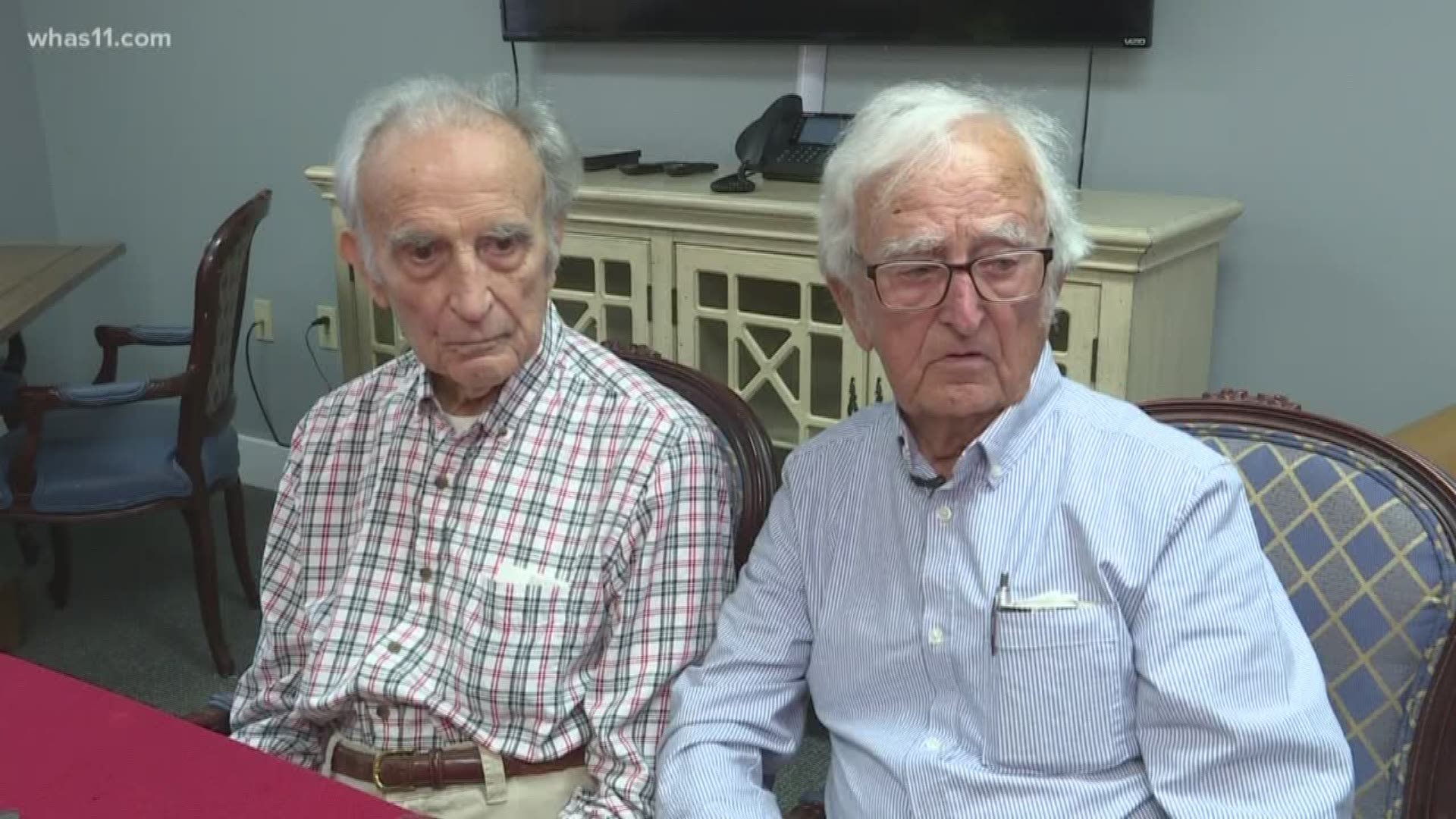 Paul Schank and Dewey Williams served in the Navy together, forming a bond that has lasted 76 years.