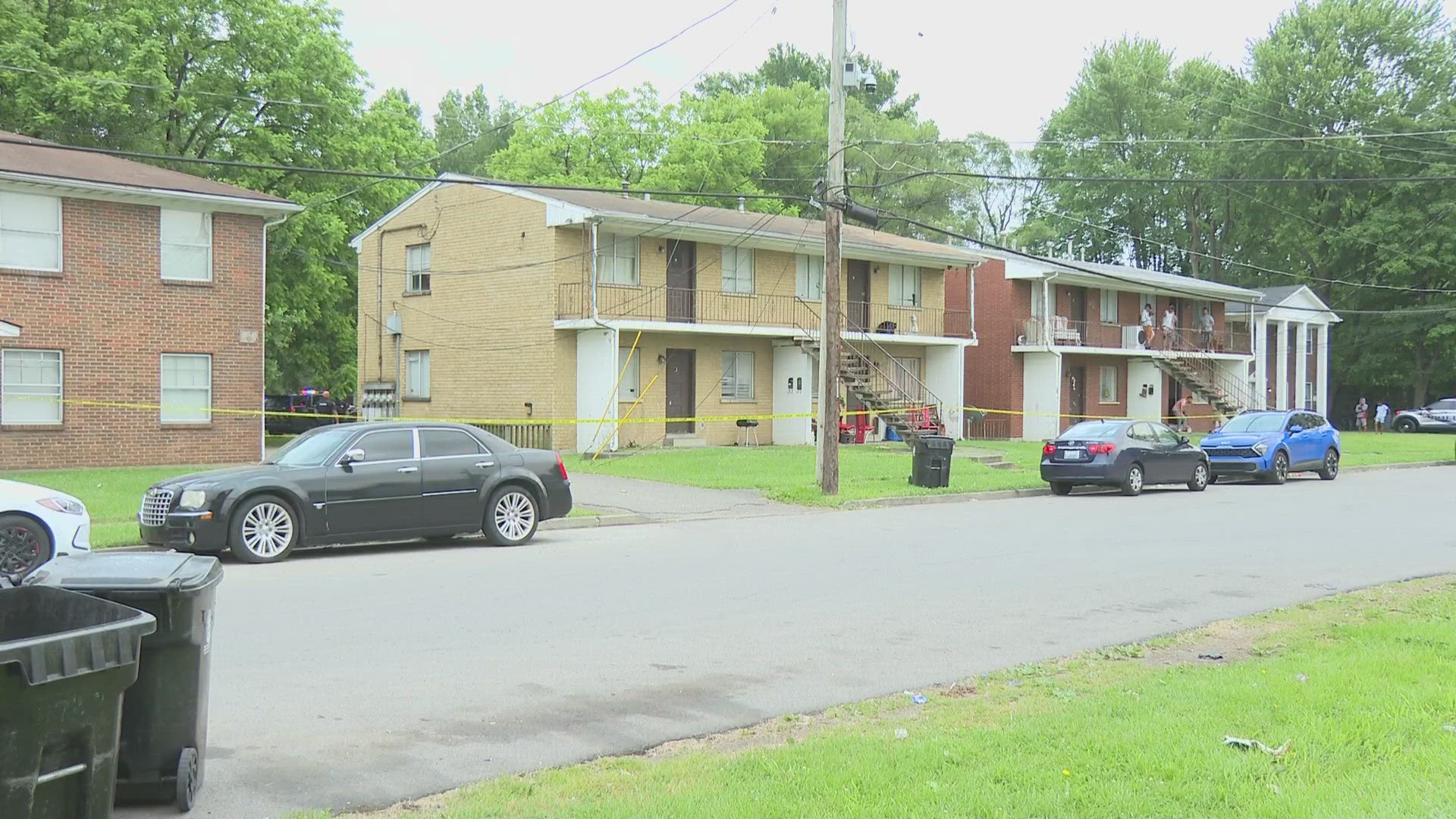 Police are searching for a suspect after a man was shot and killed in the 3600 block of Georgetown Place on Saturday.
