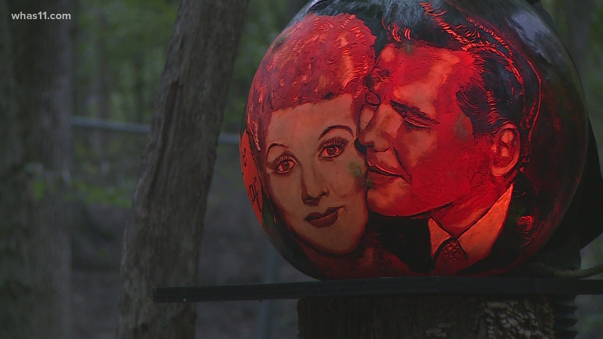 The annual pumpkin celebration in Iroquois Park kicked off its first night with a tribute to old-school television shows.