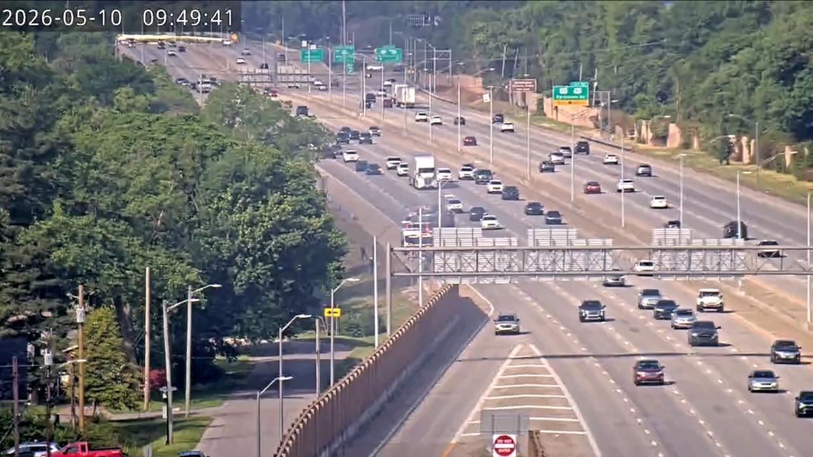 Vehicle fire blocking lane on I-264 East near Taylorsville Road