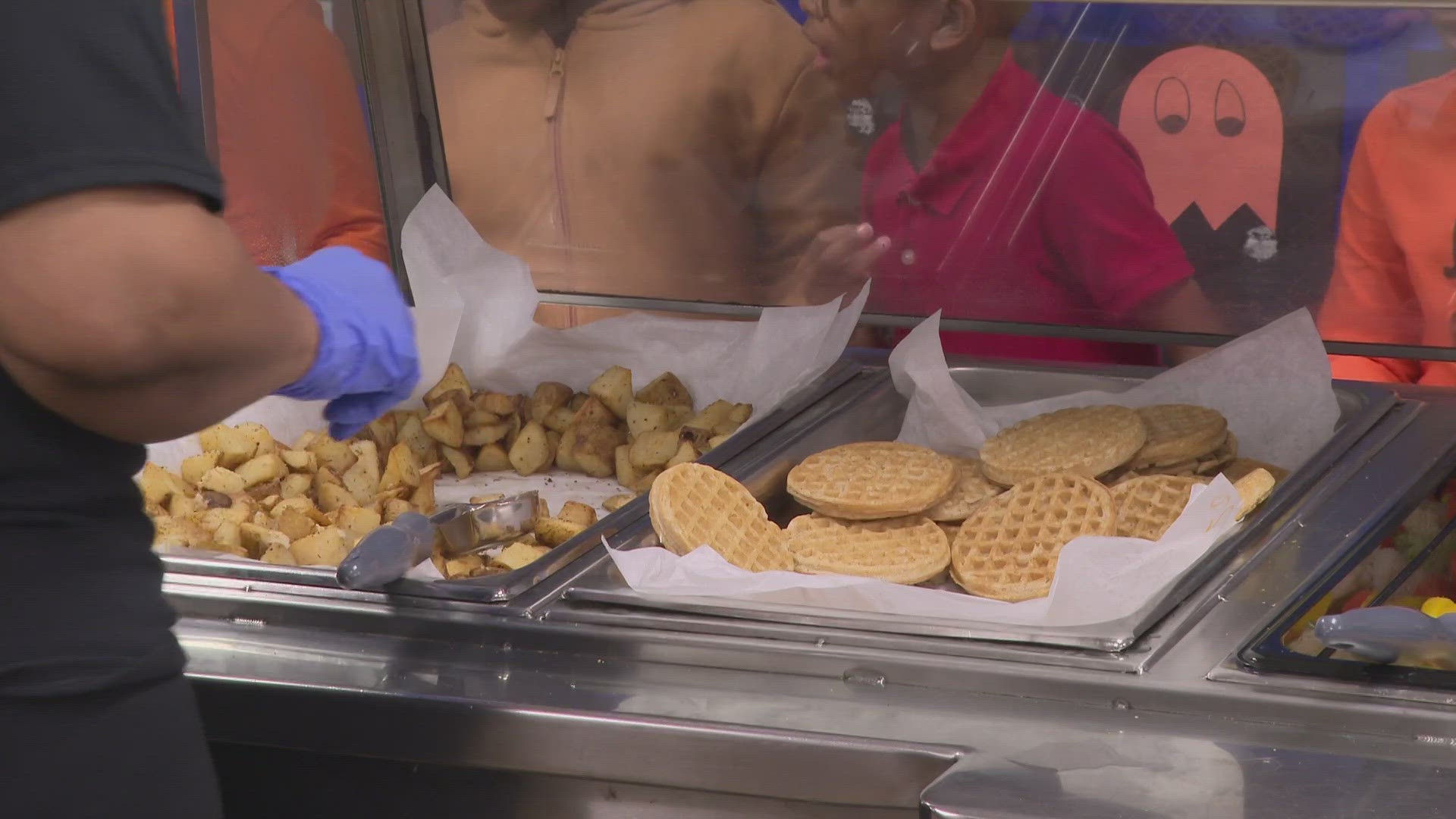 The district says they've seen a spike in the number of students participating in their breakfast and lunch program.