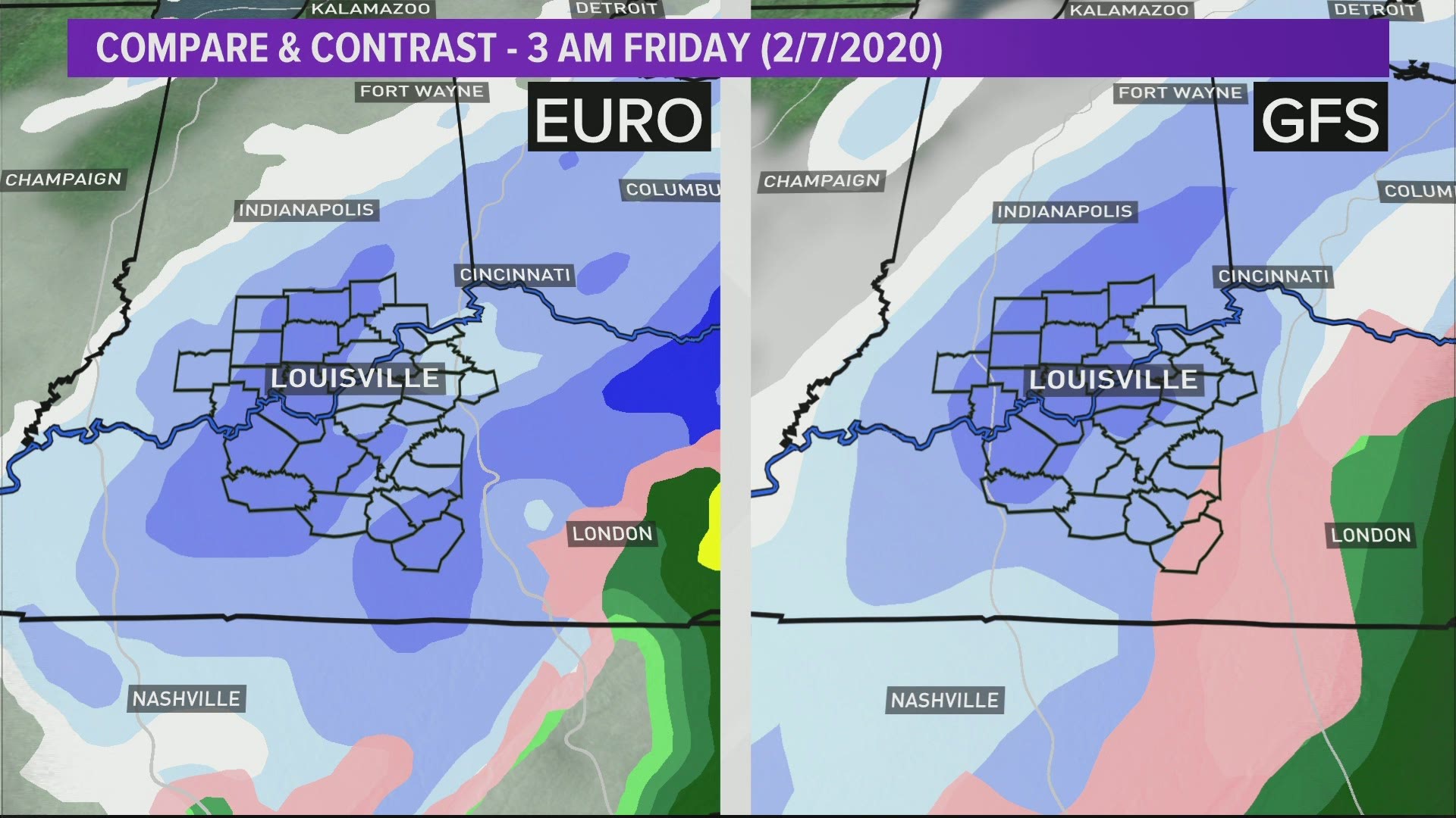 The snow won't accumulate to much and will not stick around