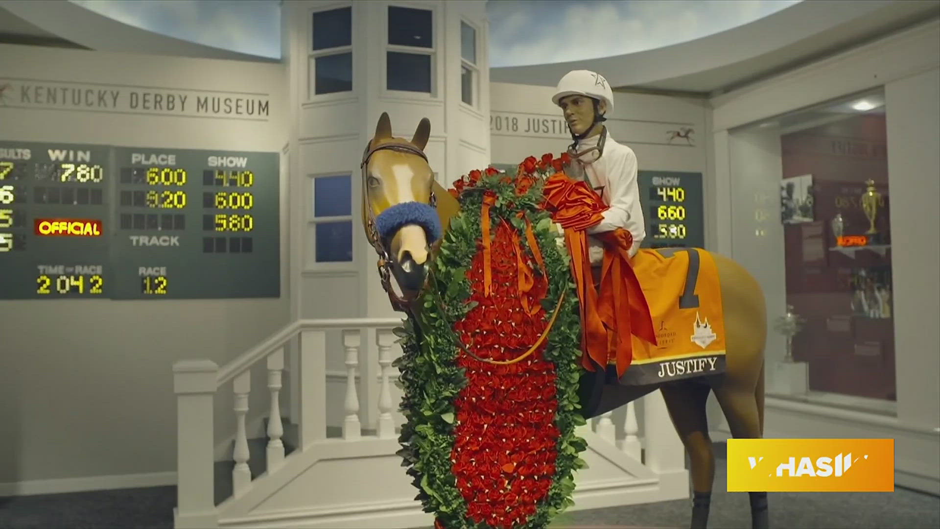 The Kentucky Derby Museum has multiple exhibits that celebrate and honor the legacy of the Kentucky Derby.