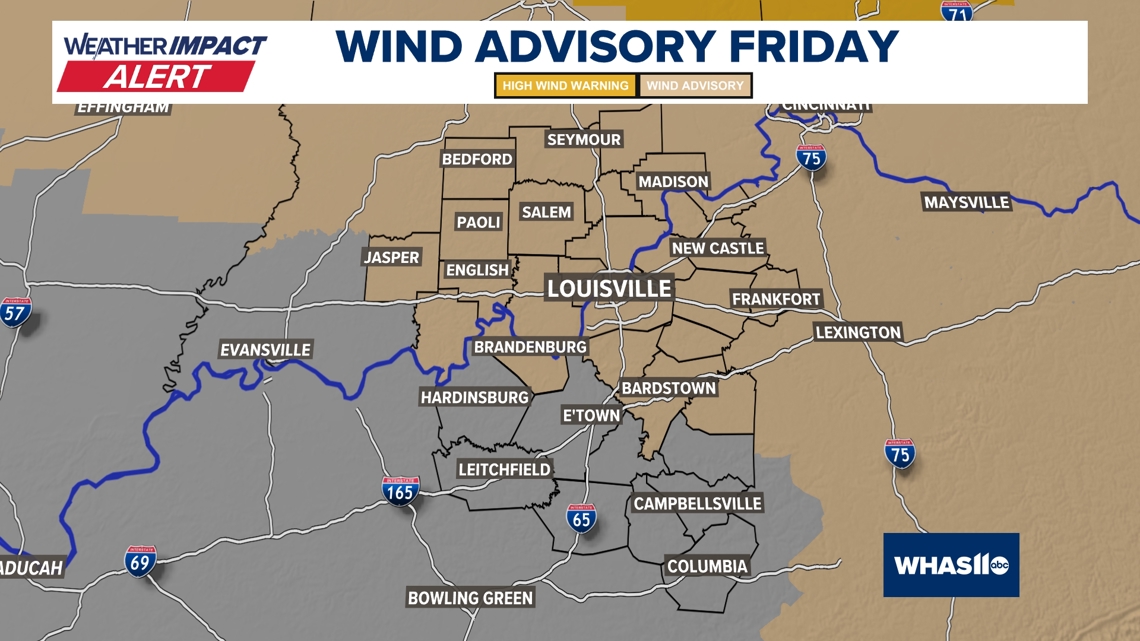 Wind Advisory Issued for Friday | Weather Impact Blog