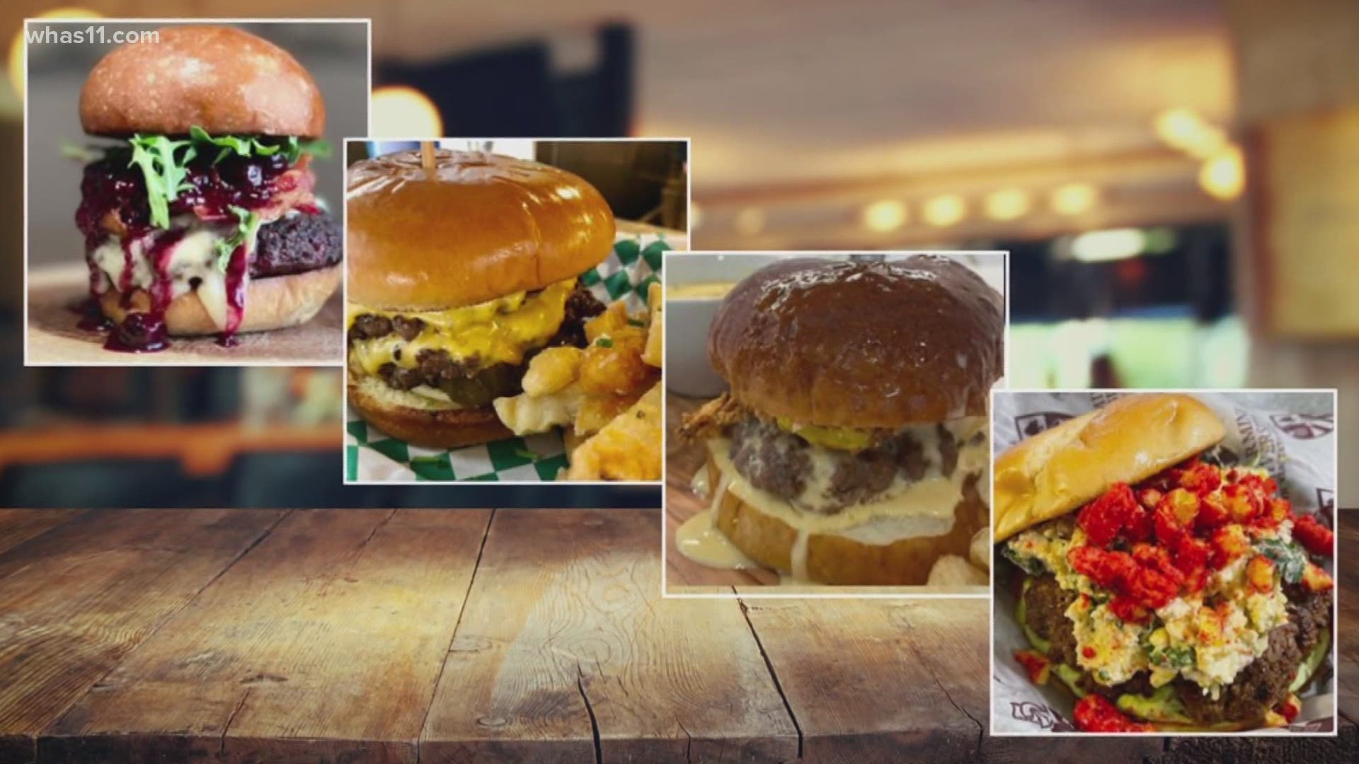 Four local chefs have a chance to win big with their delicious burger creations.