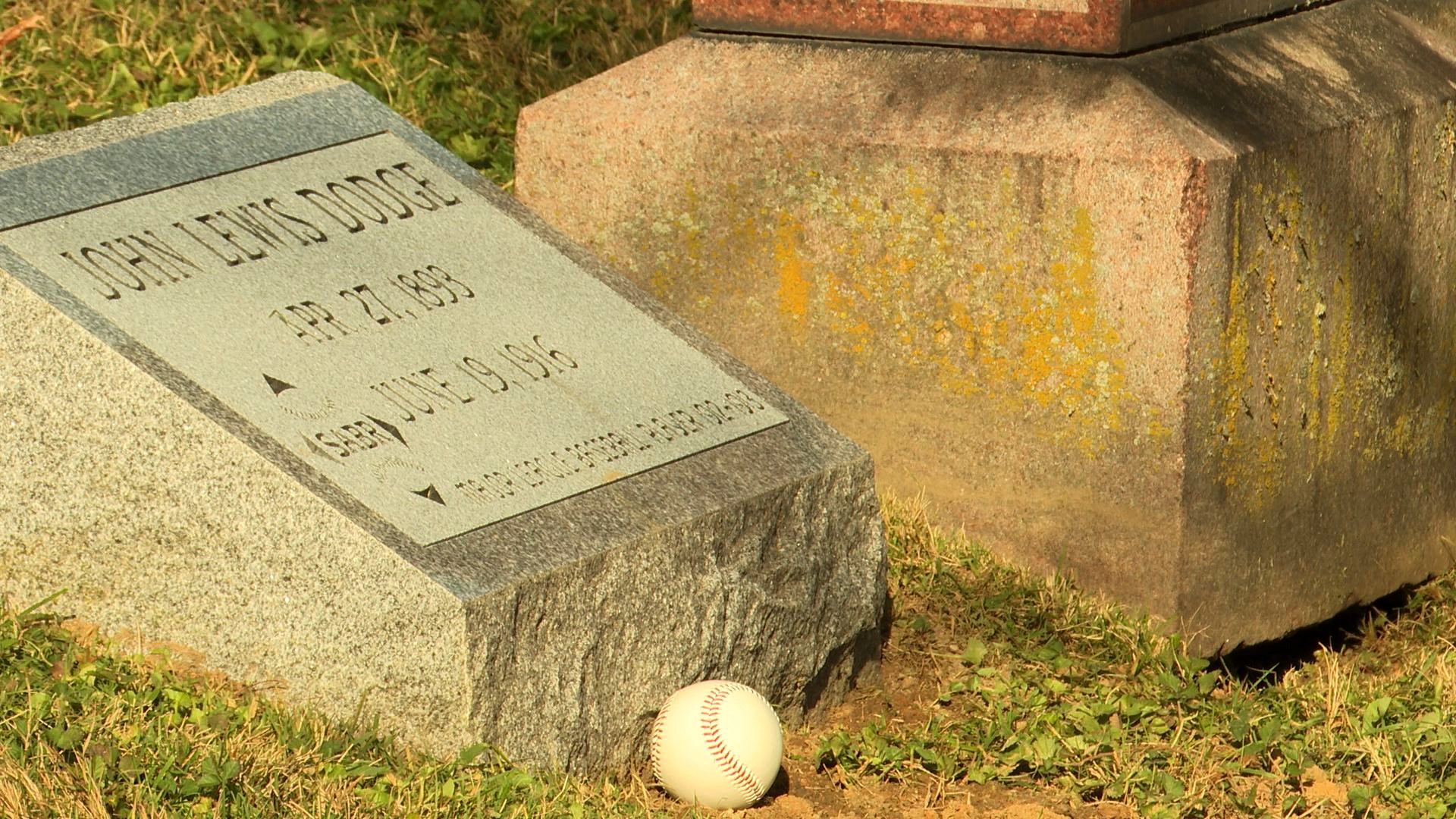 John Lewis Dodge was killed by a pitch in 1916. He was honored with a marker by the Society of American Baseball Research.