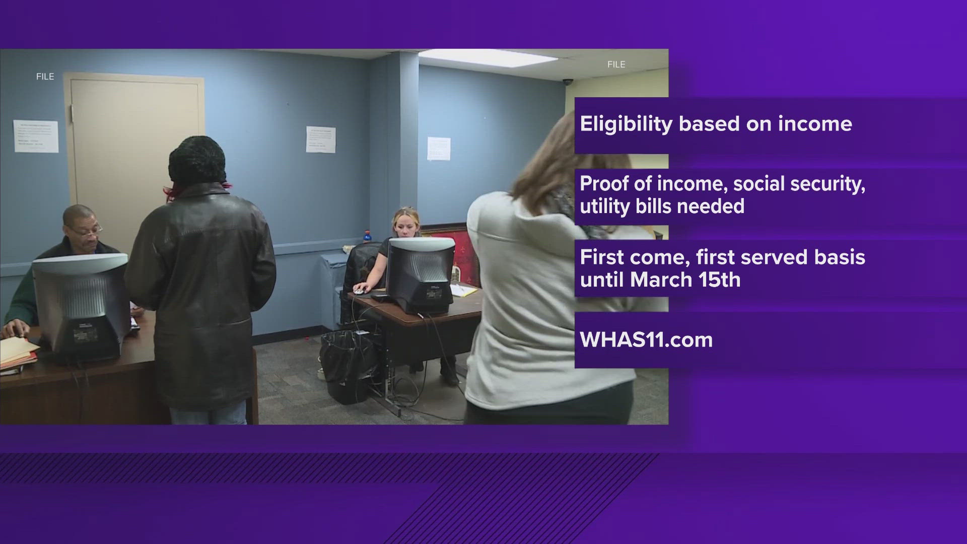 To qualify, households must fall at or below 150% of the federal poverty guidelines.