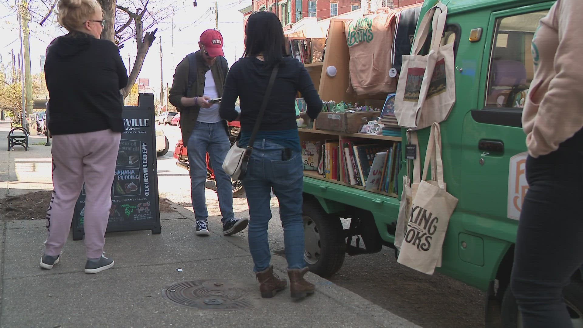 Foxing Books says their mobile, pop-up bookstore travels around Louisville to flea markets, coffee shops and more.