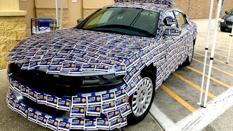 Cover Kentucky police cruisers in stickers, Fundraiser for Special Olympics