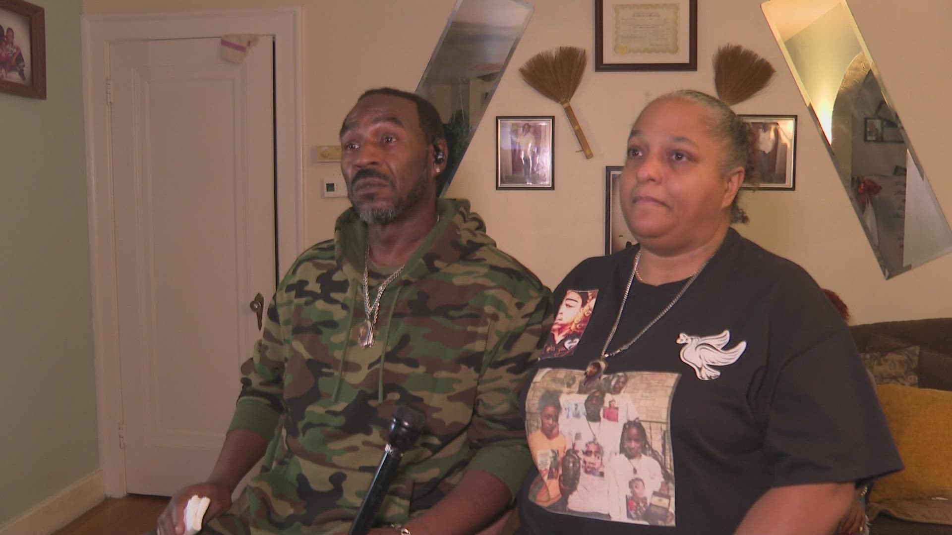 Navada and Krista Gwynn have looked at Louisville's homicide rates in agony since 2019; a total of 88 people were murdered that year, including their son.