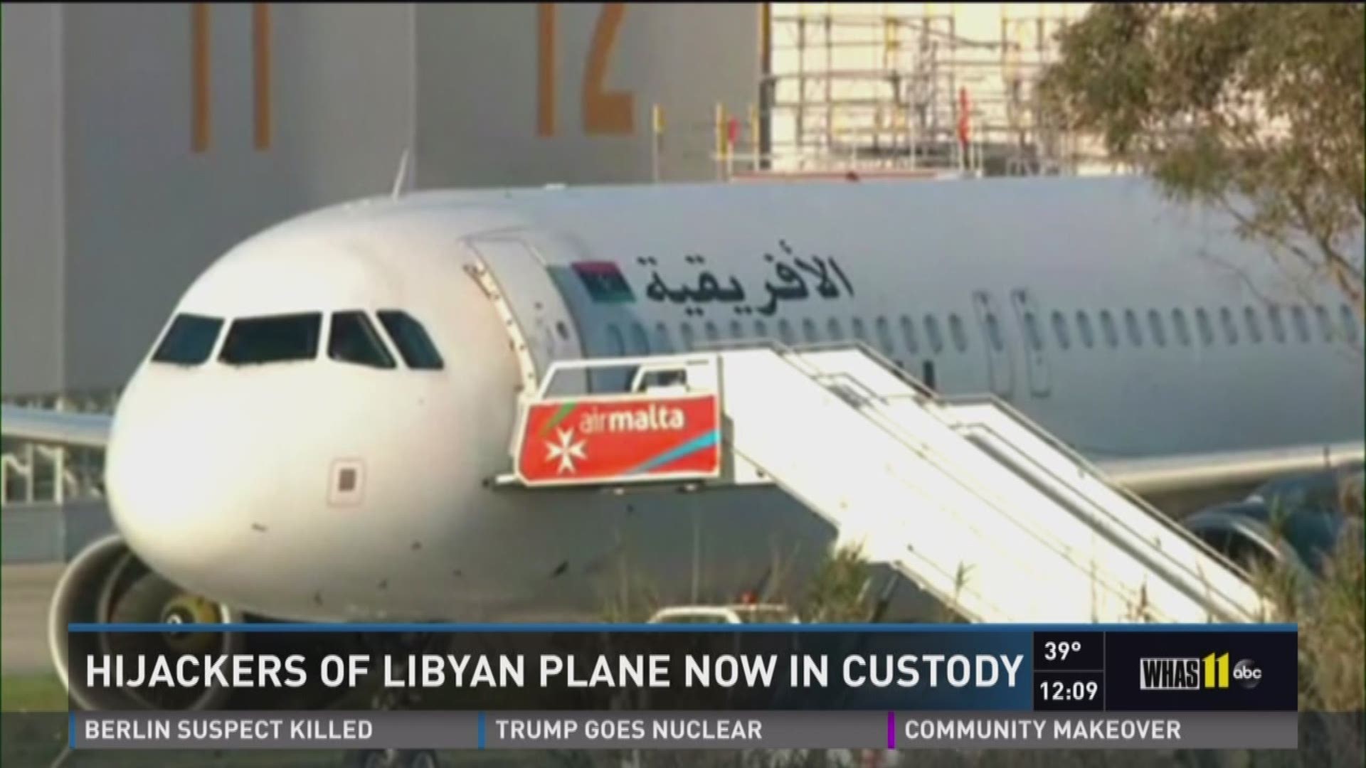 Hijackers of Libyan plane now in custody