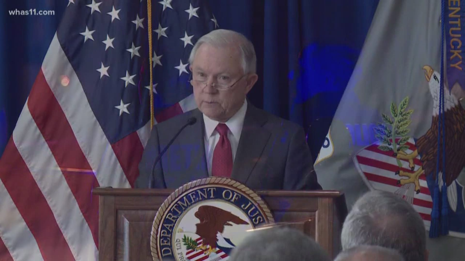 U.S. Attorney General Jeff Sessions addressed drugs, gangs, violence, and offered his condolences after our school shooting last week in Western Kentucky.