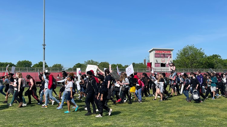 More JCPS students walk out of school protesting leaked SCOTUS draft opinion