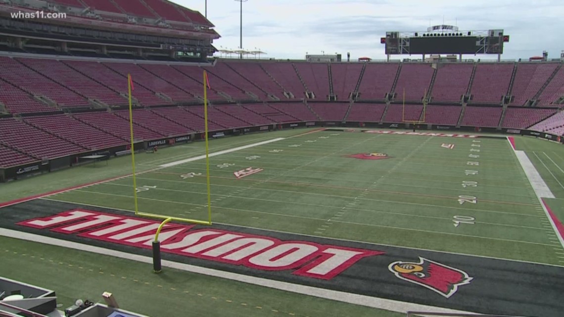 Cardinals fans football seating arrangement at UofL games