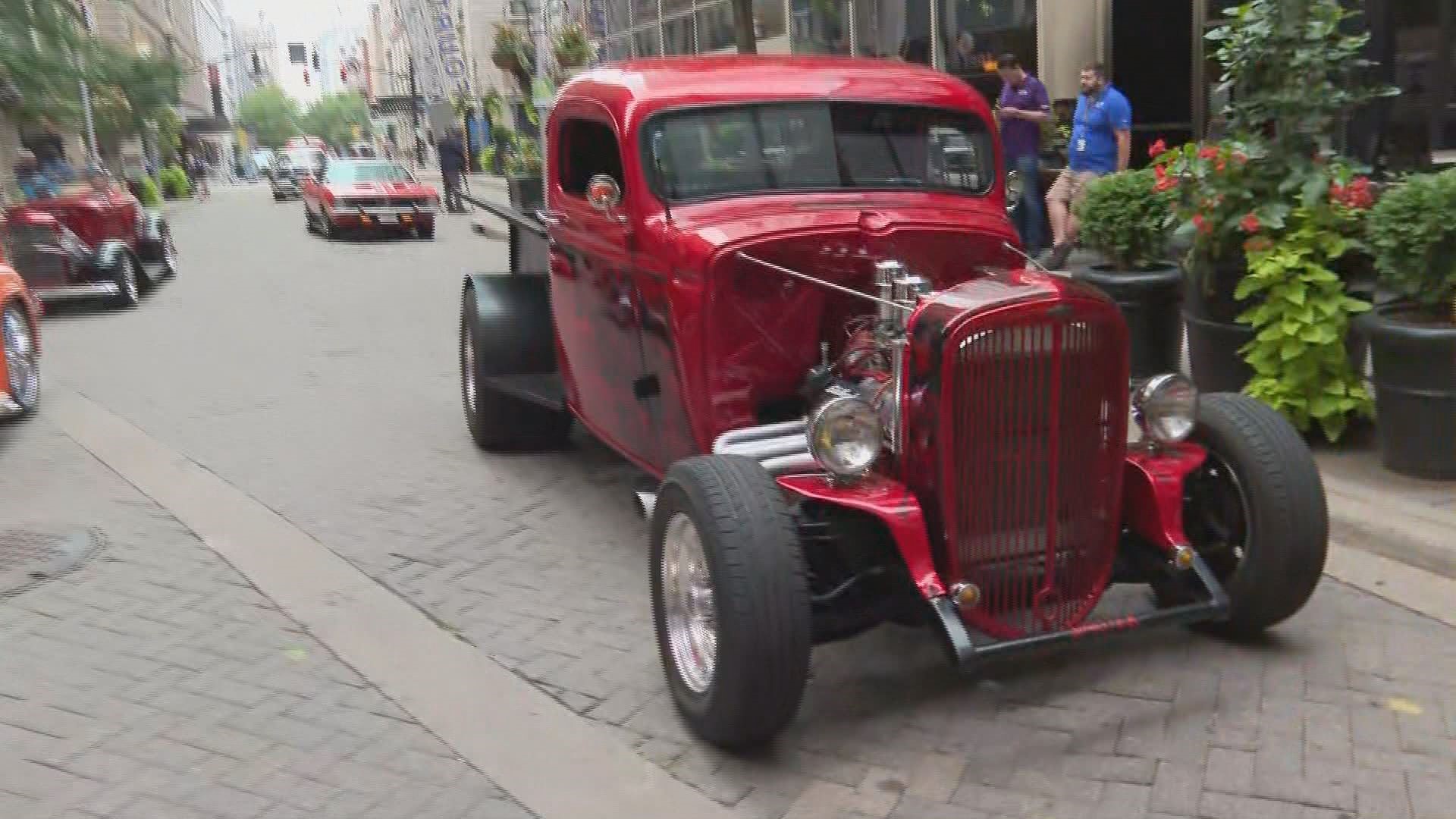 These sweet rides cruised the streets of Louisville for this year's annual Street Rod Nationals.