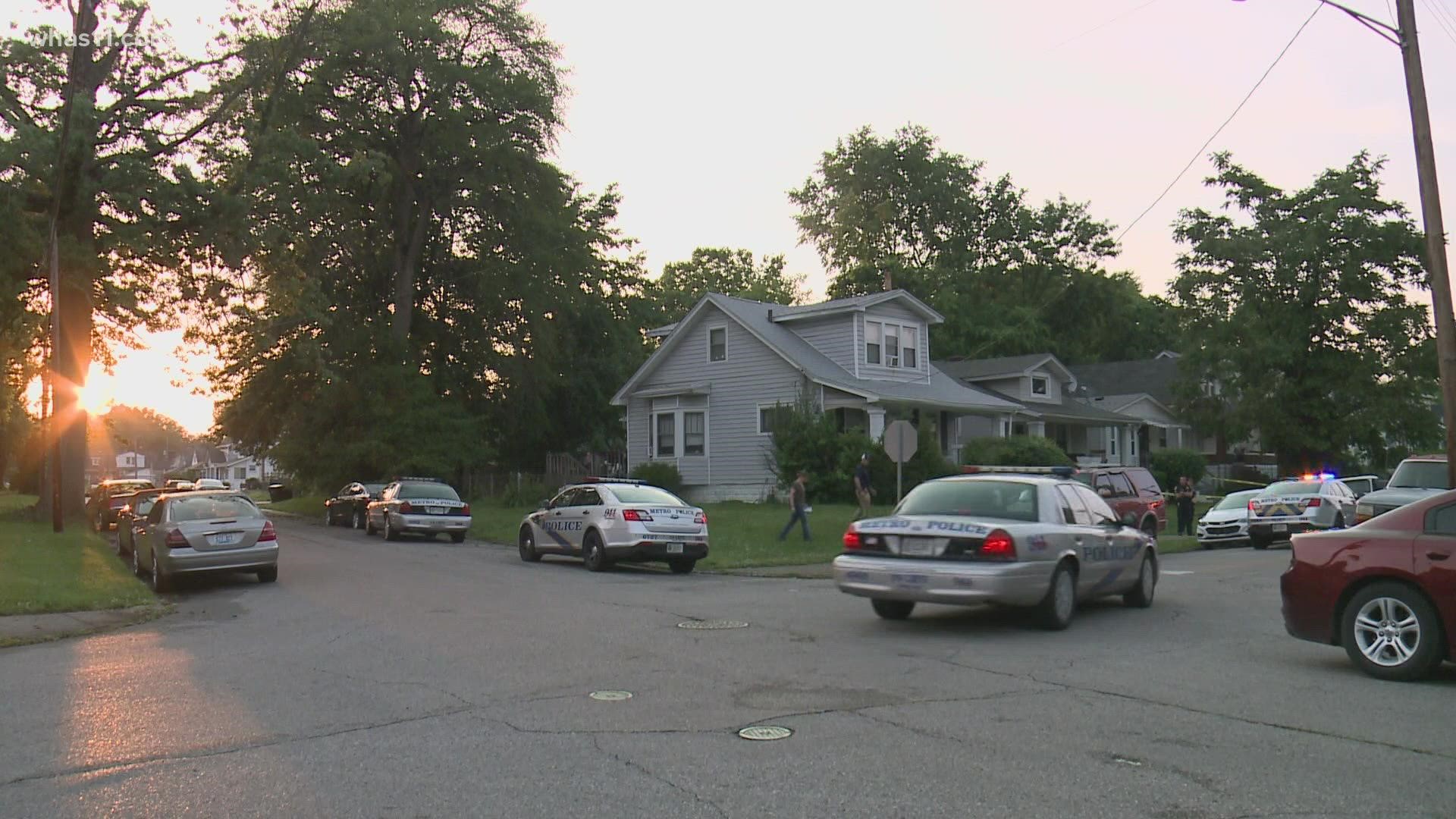 LMPD said officers responded to a call of a shooting at the 100 block of N. 40th Street in the Shawnee neighborhood.