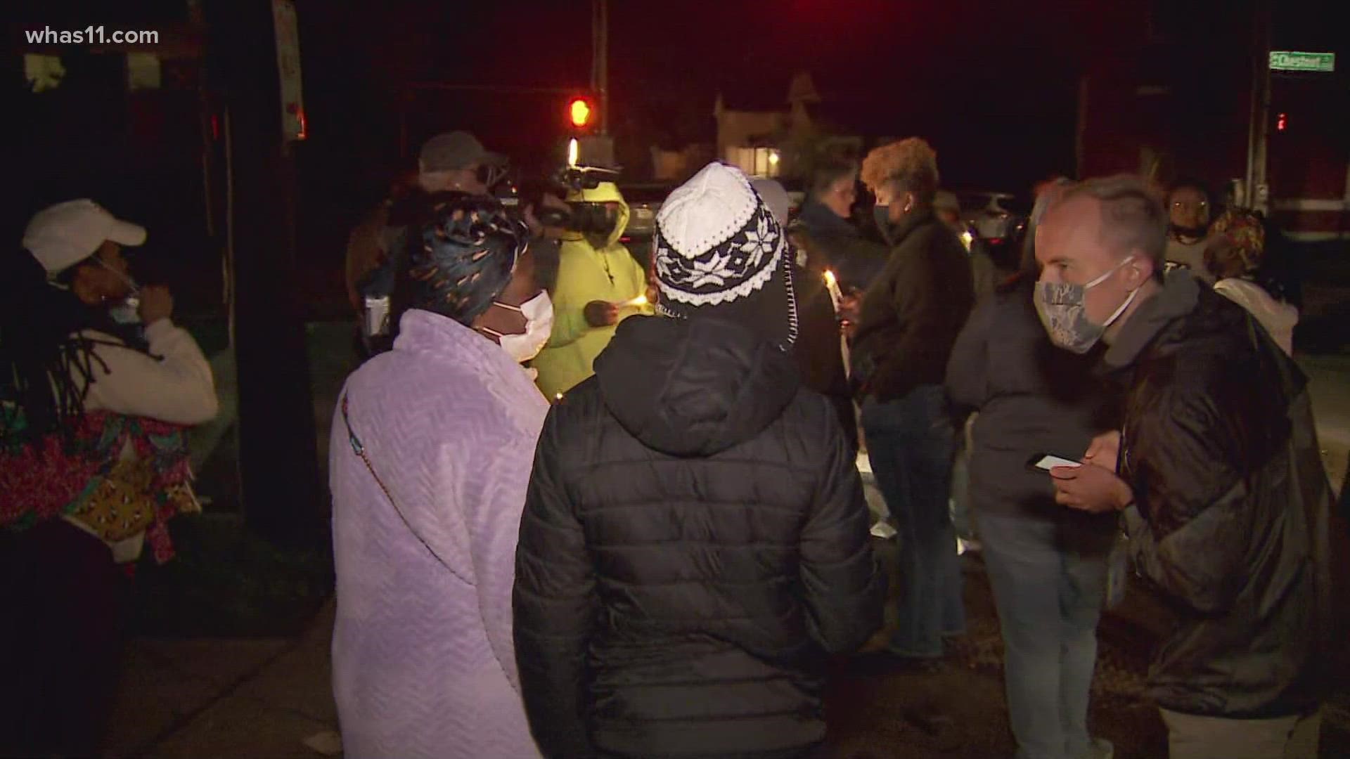 Tyree Smith was waiting for his bus when he was shot and killed Wednesday morning. Thursday morning, community members gathered at the same stop.