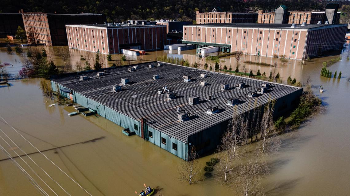 Buffalo trace distillery faces extended closure after historic flooding