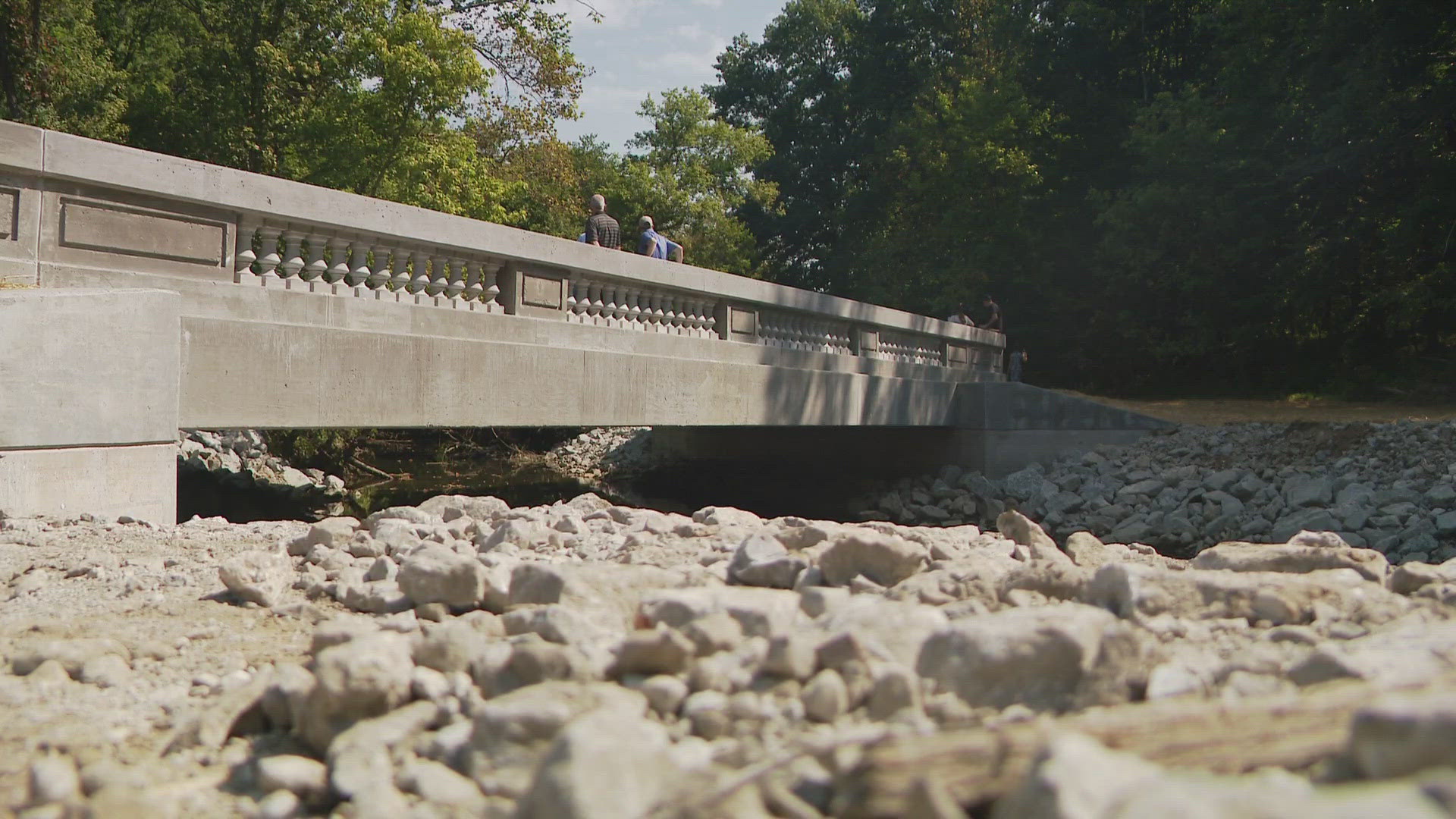 Bike riders, walkers, and outdoor enthusiasts celebrated this morning by doing their favorite activity across the new bridge near Cochran Hill Road.