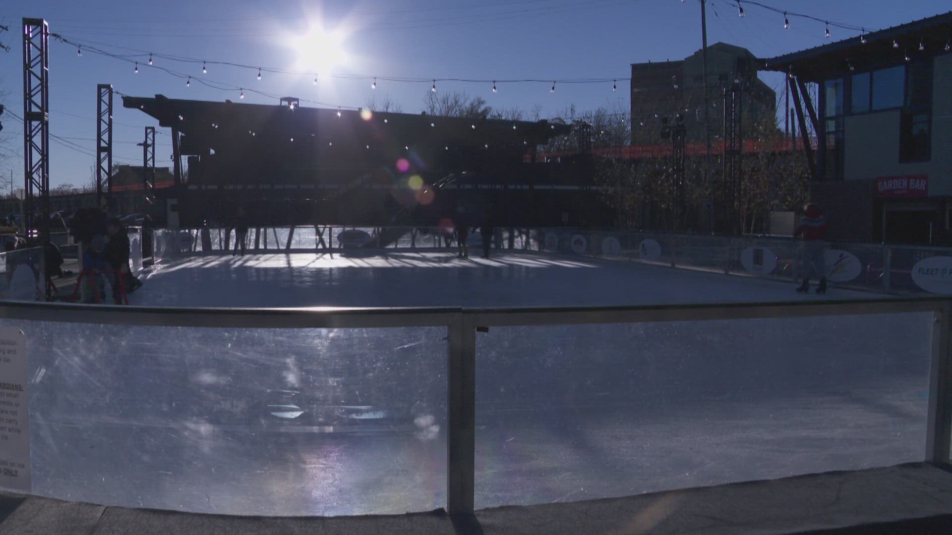 This year, the seasonal celebration includes an unusual competition event -- Skillet Curling.