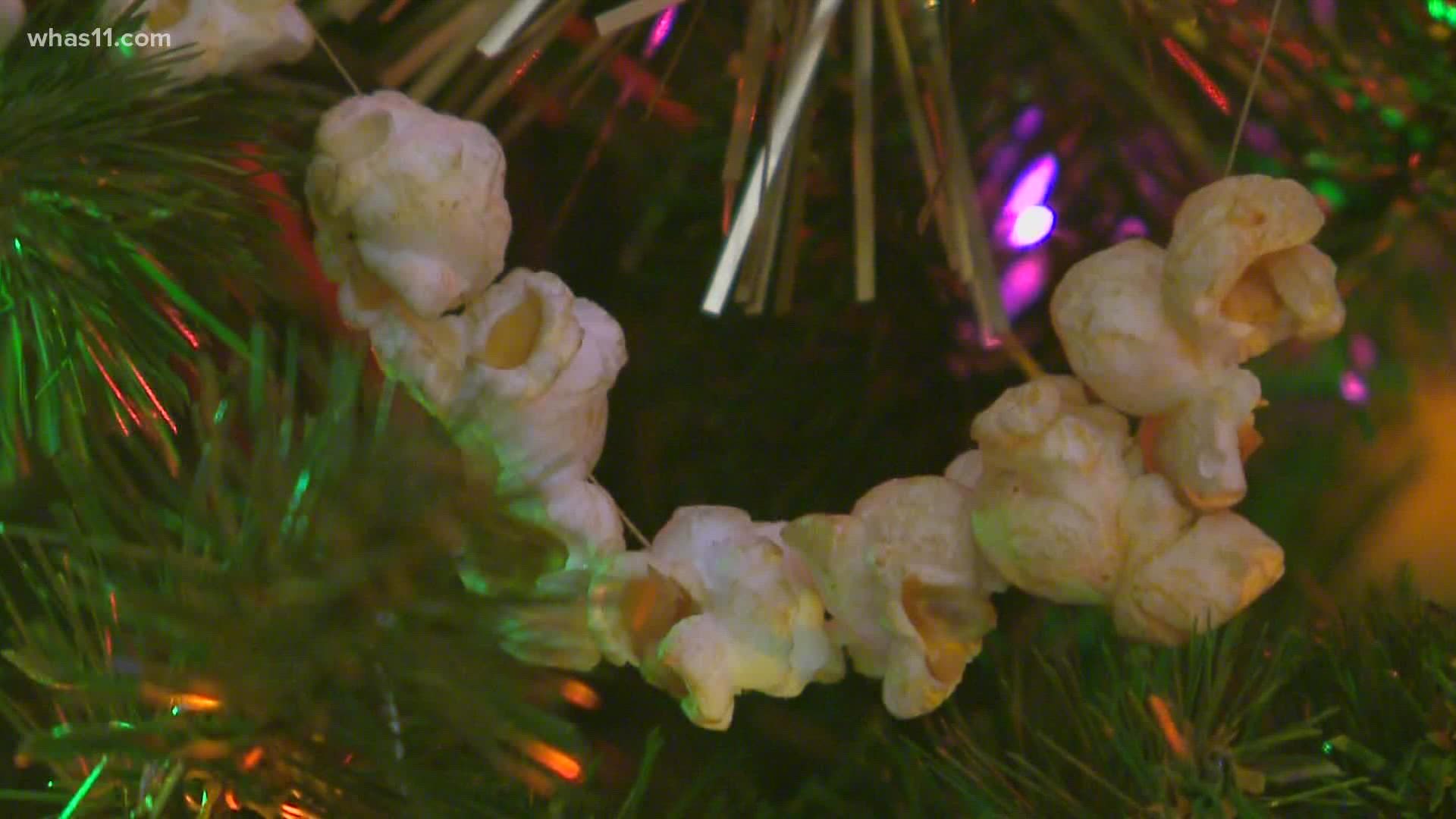 Mom Terry Haak starts every holiday season by decorating with the popcorn garland her 7-year-old daughter Paula made in 1963.
