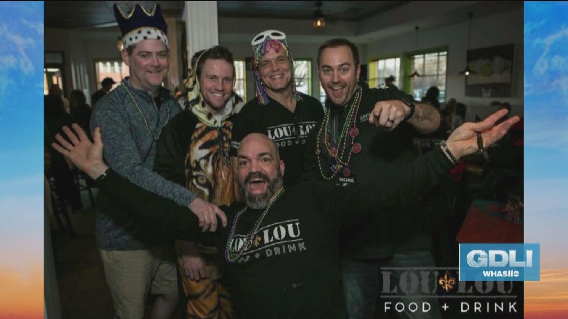 Mardi Gras will be celebrated all day on Tuesday, March 5, 2019 from 11 AM until 11 PM at Lou Lou Food and Drink, which is located at 108 Sears Avenue in Louisville, KY.