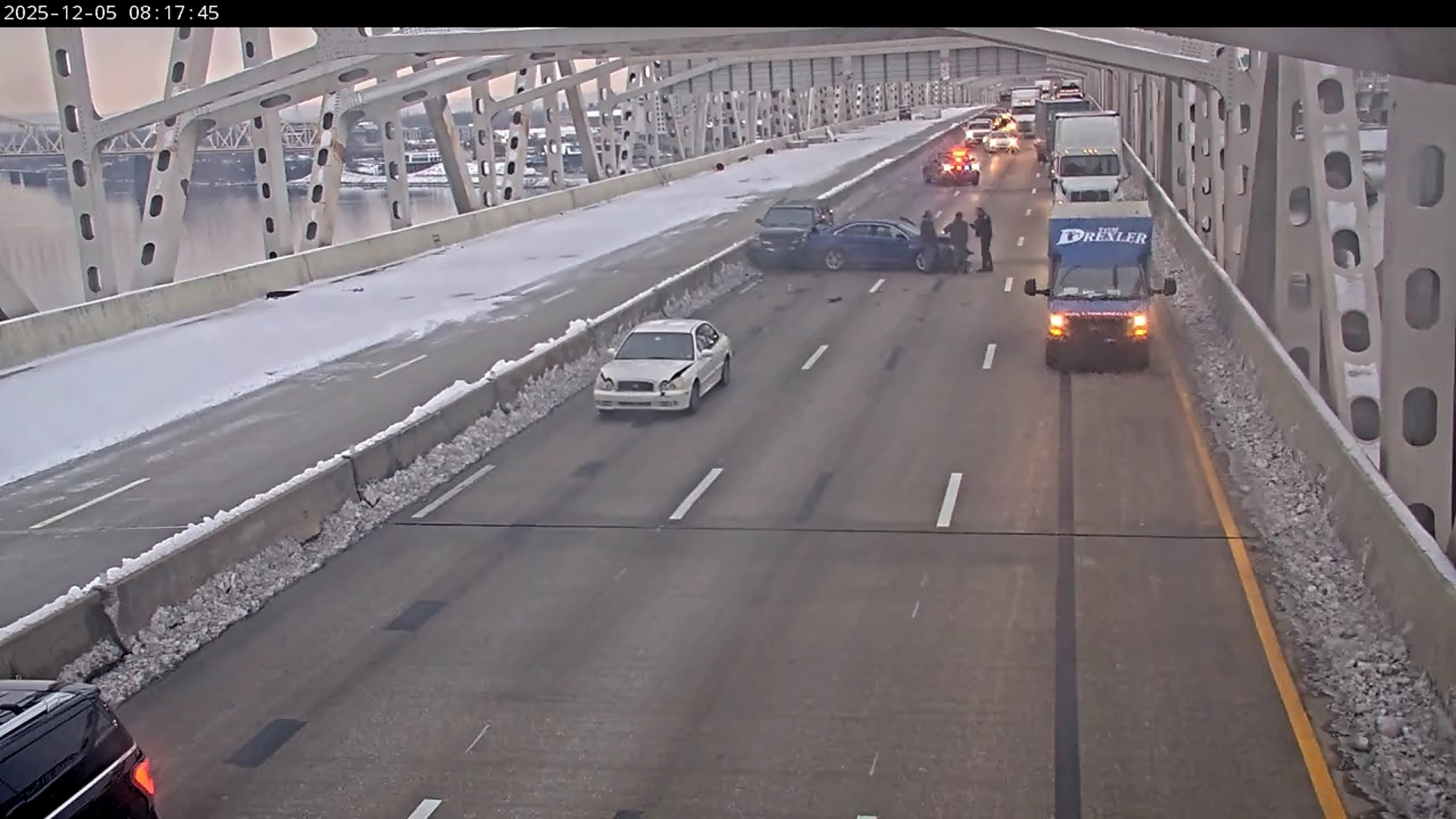 Lanes back open after crash causes traffic backup on John F. Kennedy ...