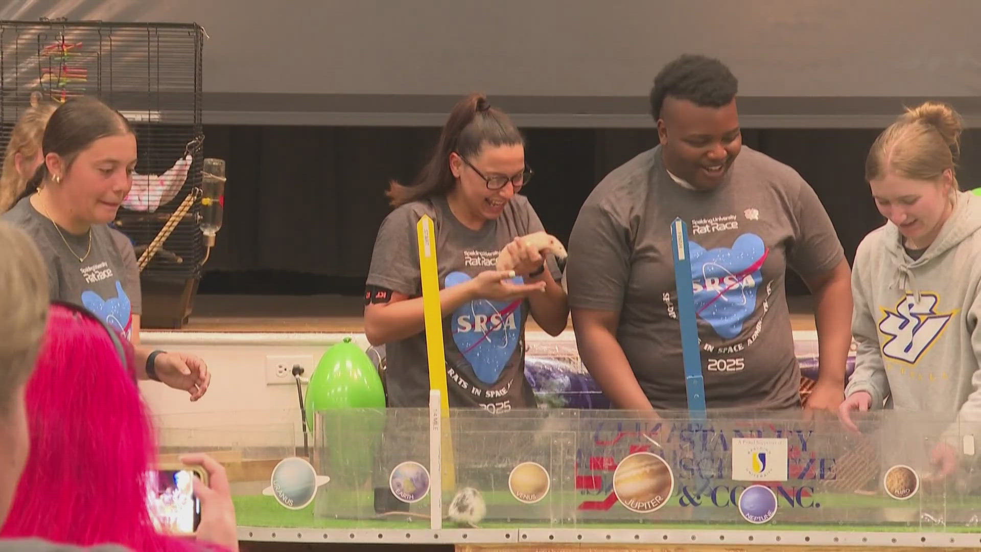 The tradition was created to relieve stress for students facing the pressure of final exams.