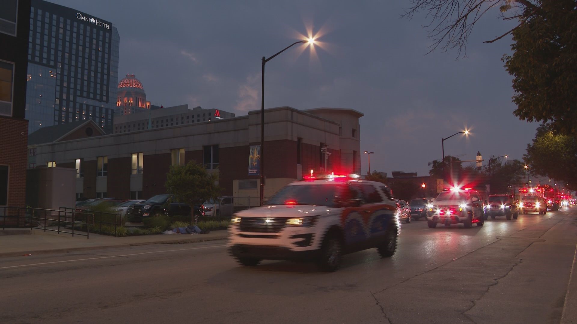 EMS teams from all over Louisville and Bullitt County flooded the streets; this time it was not an emergency, but a special parade of love and hope.