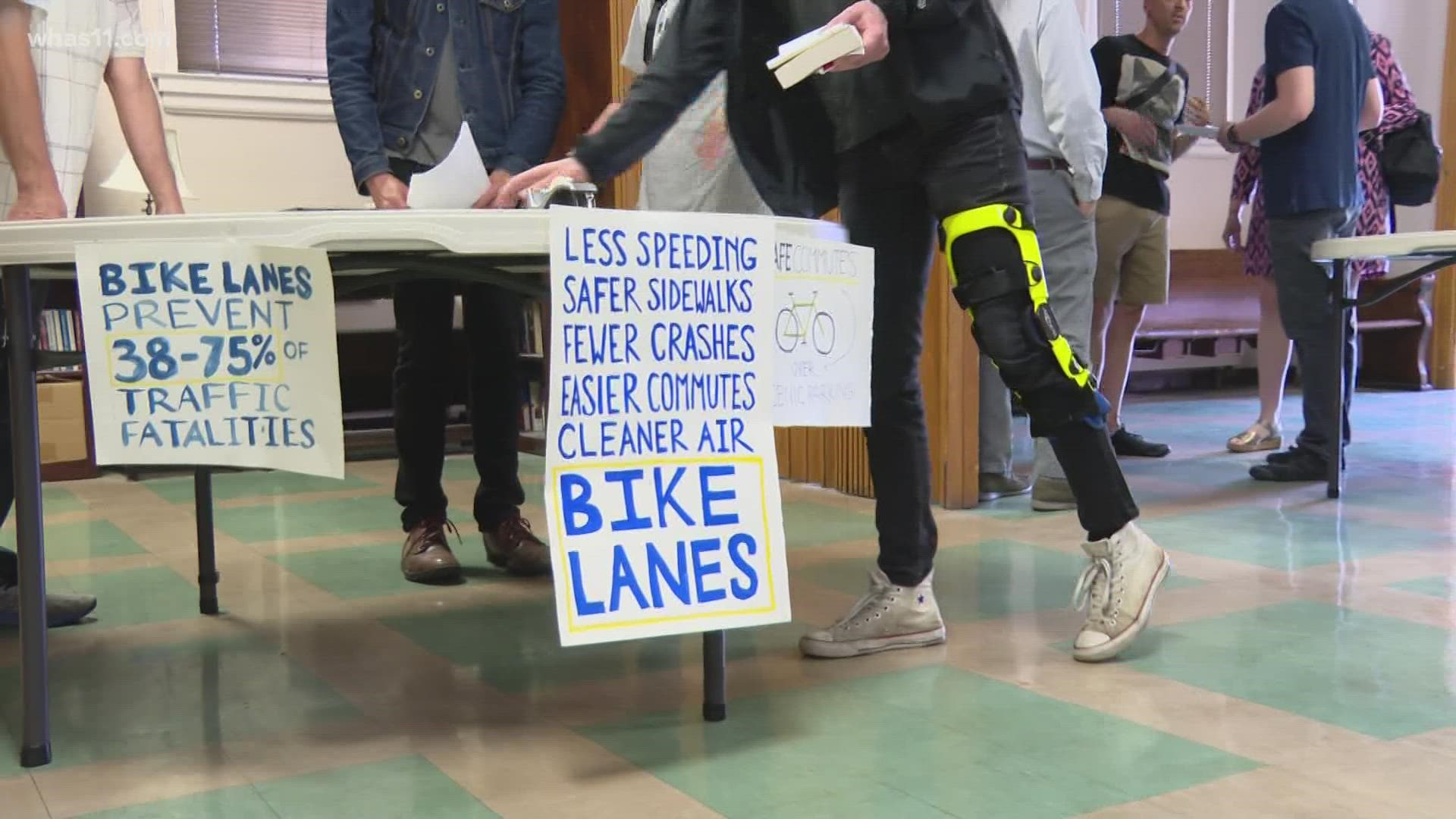 An organization called "Streets for People" wants to install the bike lanes along Norris Place and Douglass Boulevard, linking Eastern Parkway and Bardstown Road.