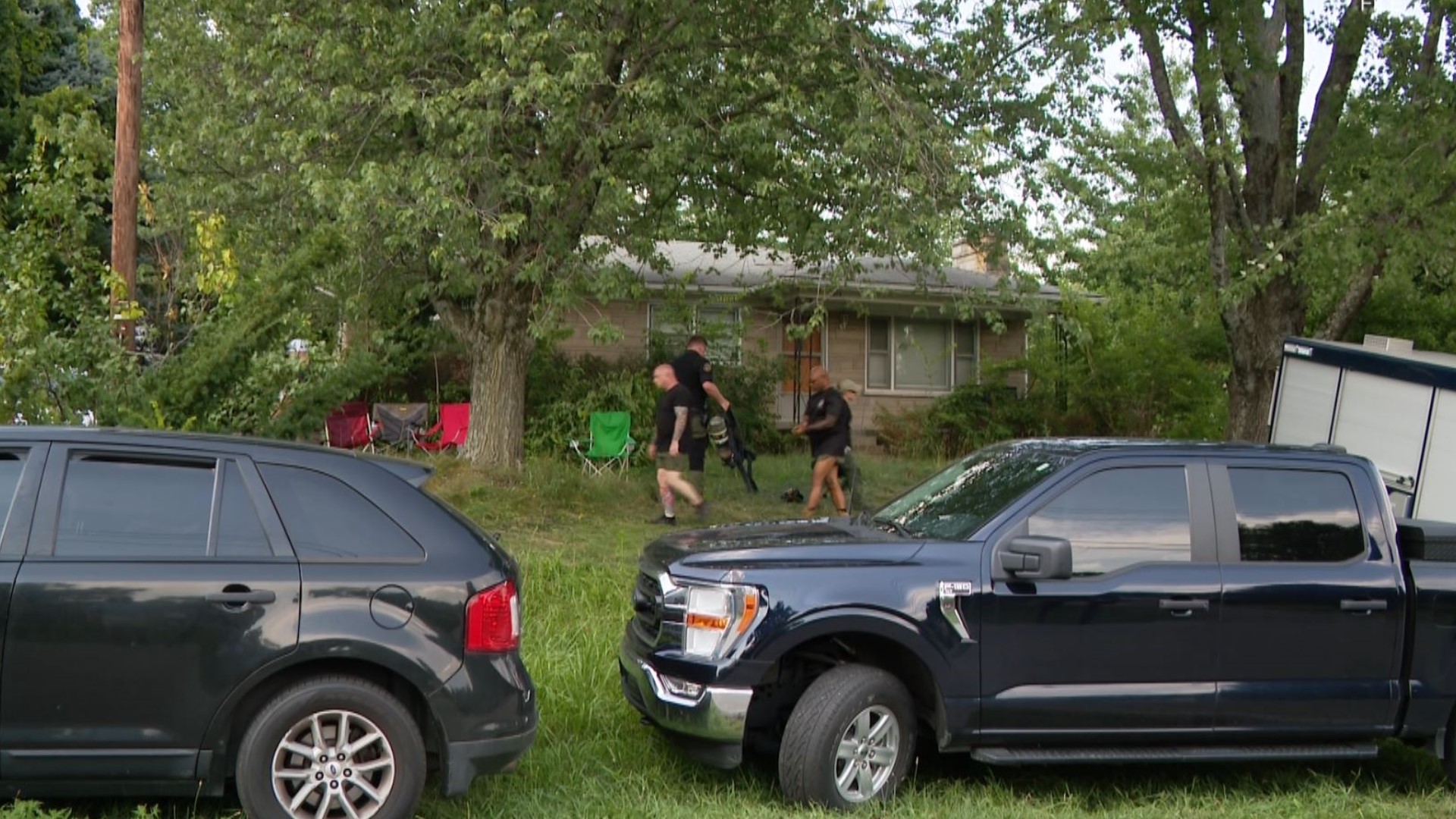 Last week, LMPD searched 6211 and 6213 Applegate Lane after several citizen's tips that hazardous materials, including potential explosives, may be present.