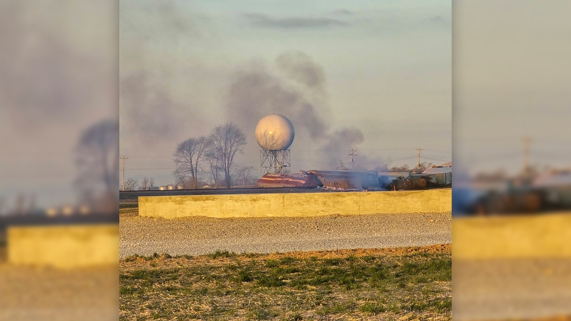 31 train cars derail near small Kentucky town forcing hazmat response