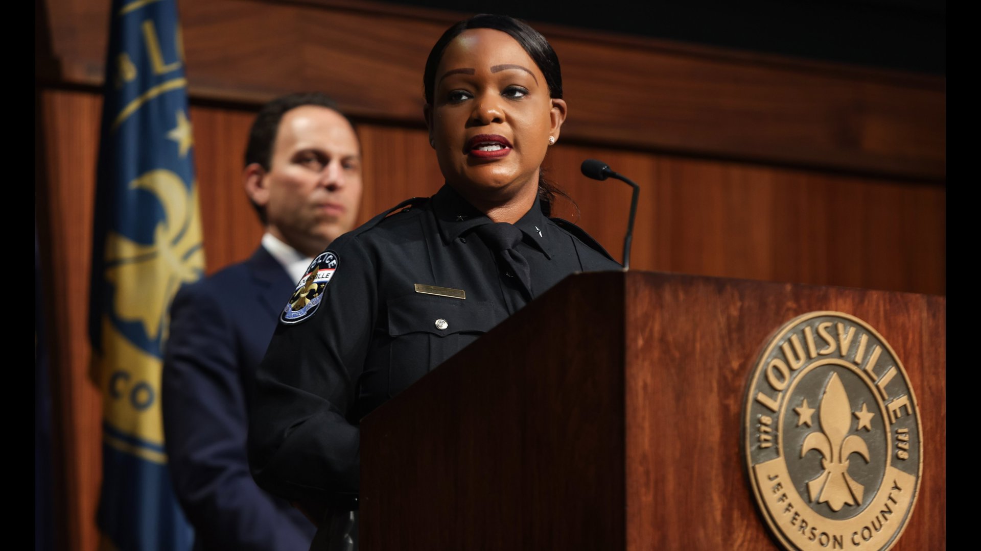 The chief, who is currently on paid leave, was suspended for lying in the Atlanta Police Dept. in 2003, and was questioned about not turning on her body cam in 2023.