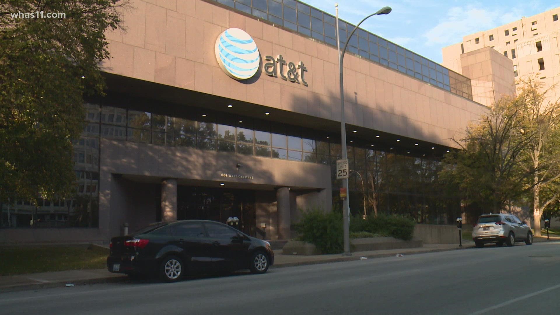 The city announced it has plans to buy the AT&T building downtown for a new municipal building.