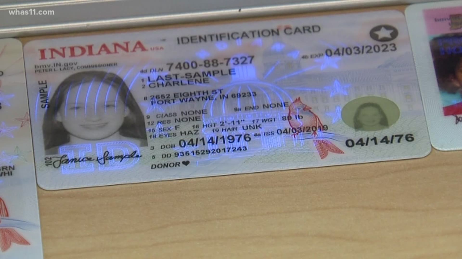 Officials with the Indiana BMV are debuting a new secure, user-friendly license design