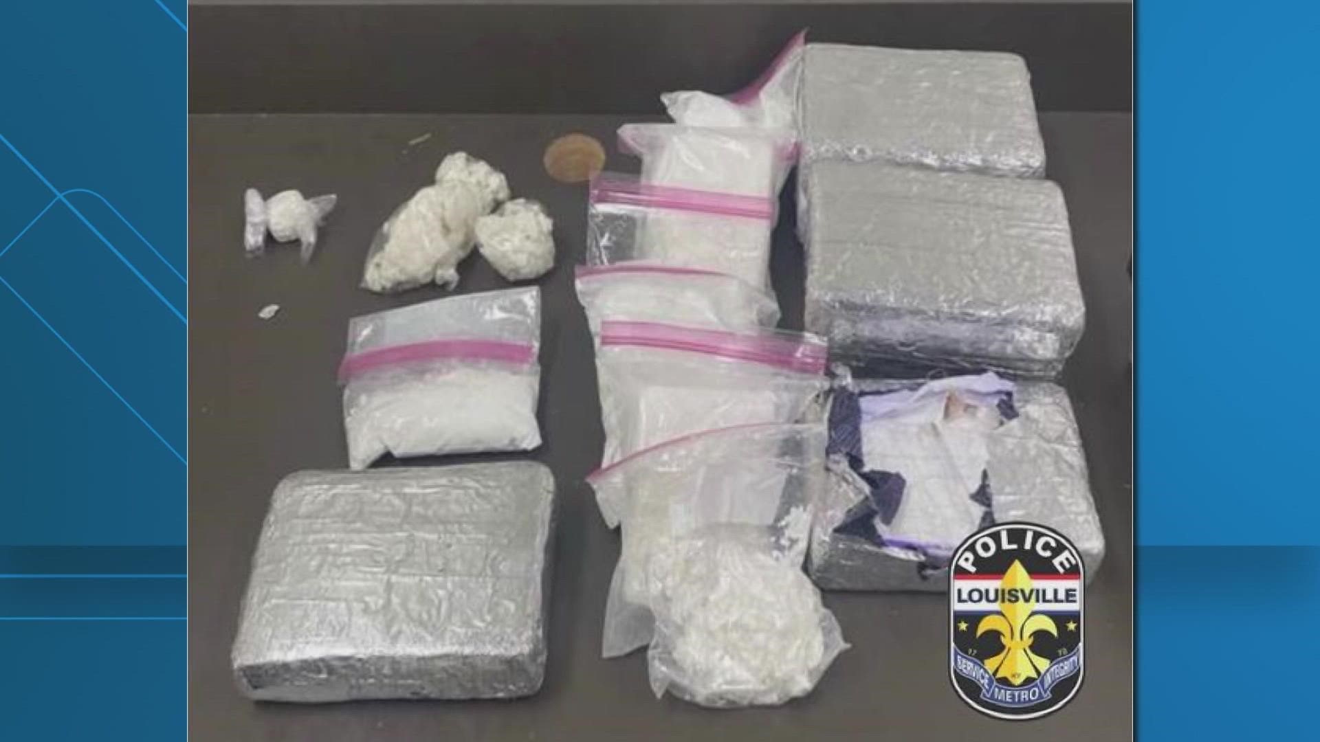 Officials say three men were found with over 17 pounds of cocaine, $100K in cash and an A-K 47.