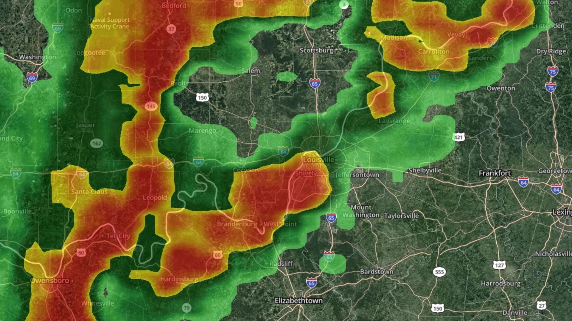 WHAS LIVE RADAR | Tracking rain in Louisville area | whas11.com