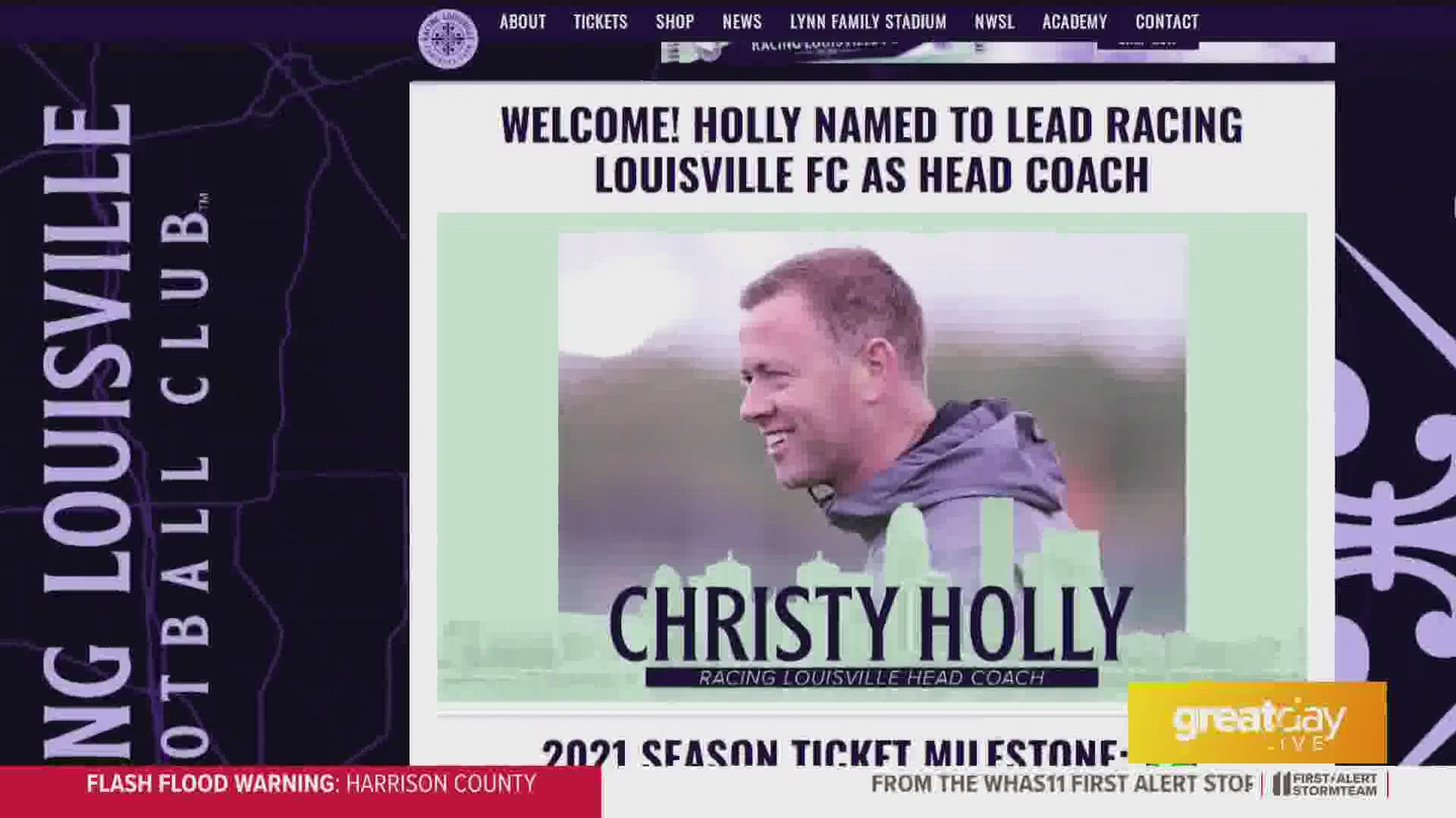 2021 will mark the first season for Racing Lou FC. Head Coach Christy Holly talks about what it means to bring a professional women's soccer team to Louisville.